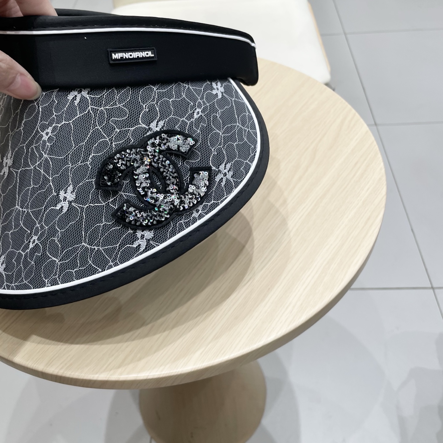  Chanel 遮阳帽子女夏季时尚宽帽檐防晒空顶帽韩版UV大檐防紫外线太阳帽潮