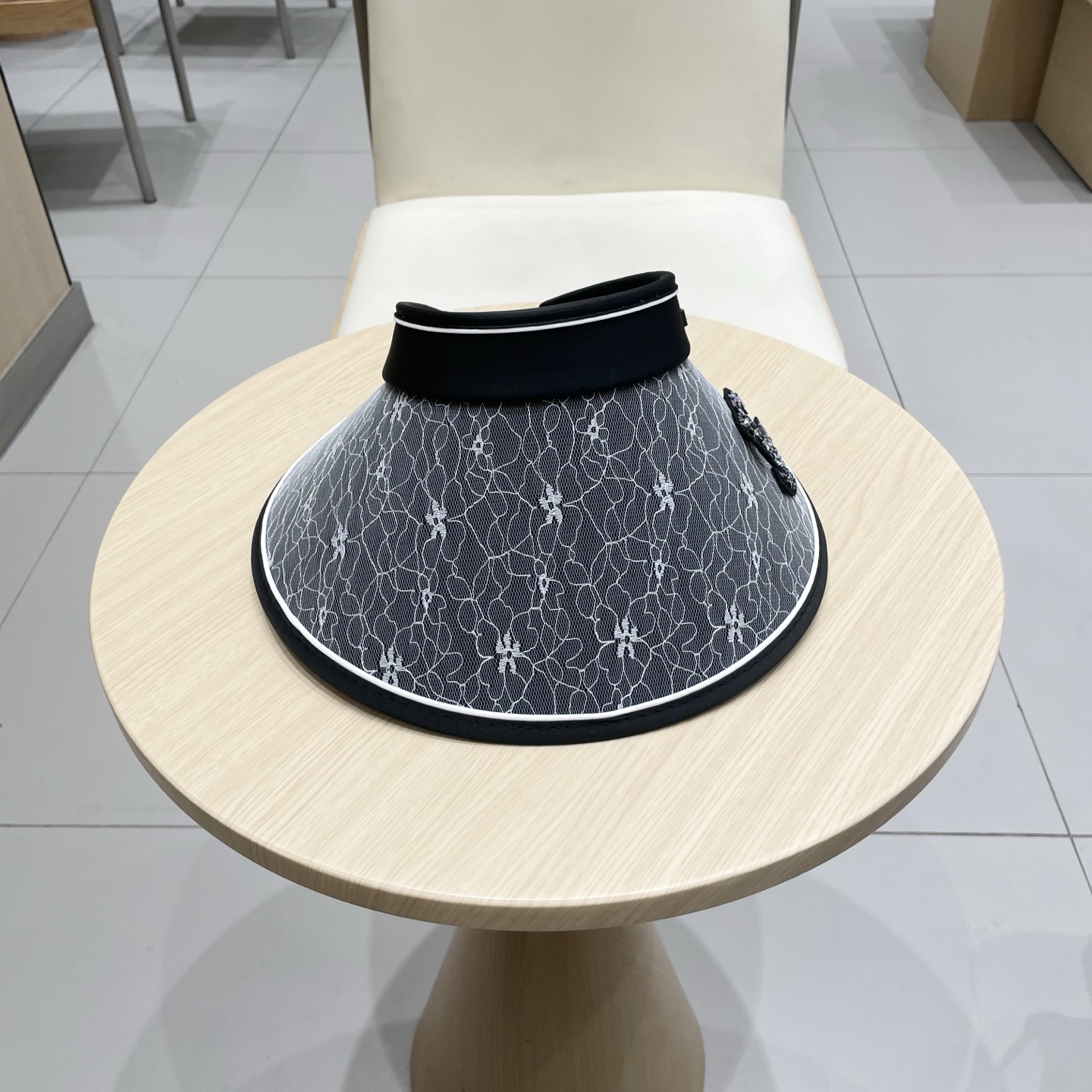  Chanel 遮阳帽子女夏季时尚宽帽檐防晒空顶帽韩版UV大檐防紫外线太阳帽潮