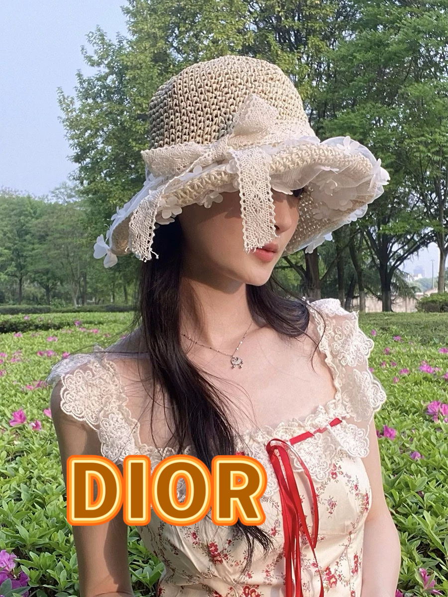 NO:359311,Dior Straw Hat 2025 new style mesh three-dimensional small flower bow straw hat women summer travel sun protection sun hat hat straw hat fisherman hat baseball hat, hat, dior, dior, espadrilles, hatsDior迪奥草帽2025新款网纱立体小花蝴蝶结草帽女夏出游防晒太阳遮阳帽子帽子草帽渔夫帽棒球帽,帽子,dior,dior,espadrilles,hats,hat