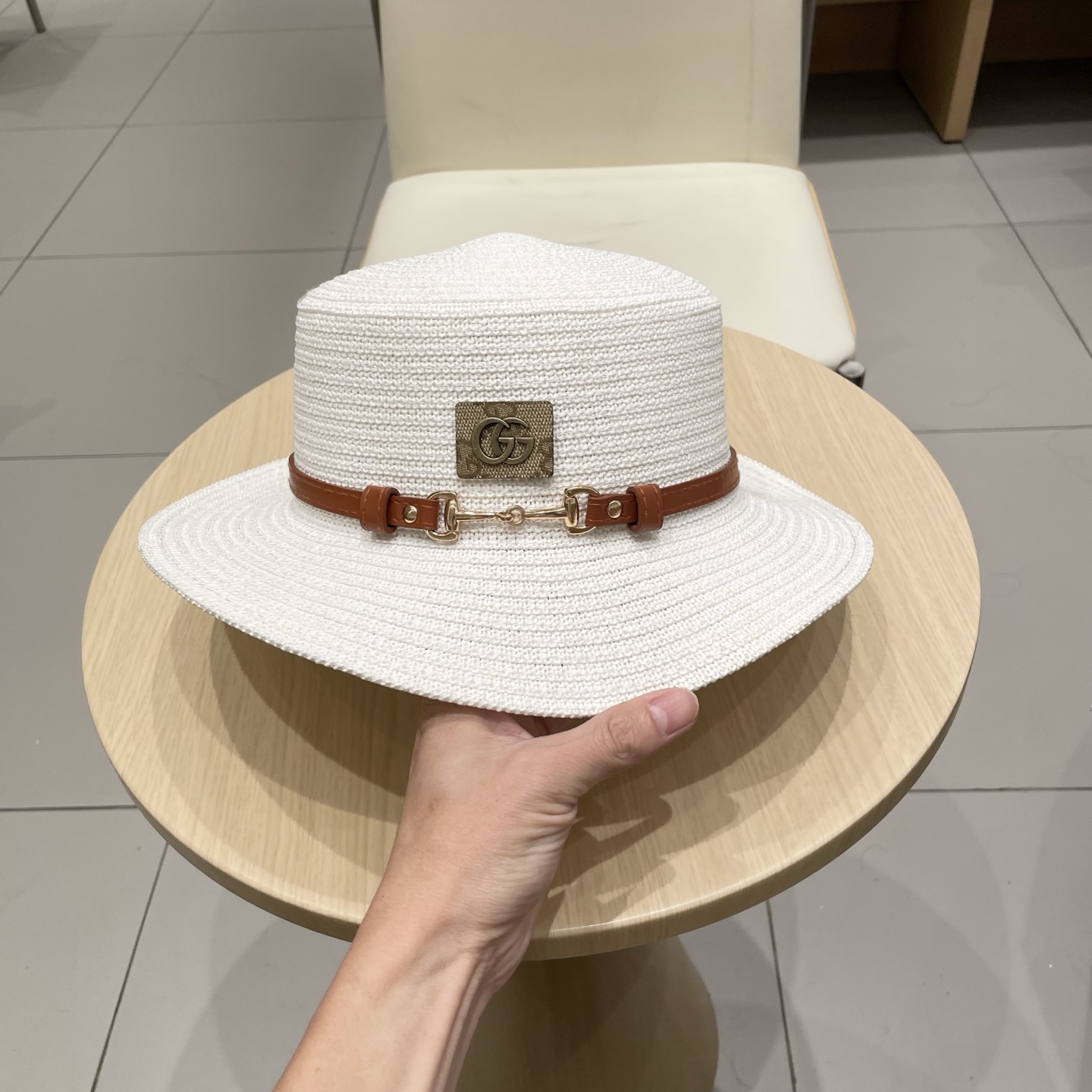     Gucci古奇2025新款草帽，名媛风遮阳帽，，旅游出街必备