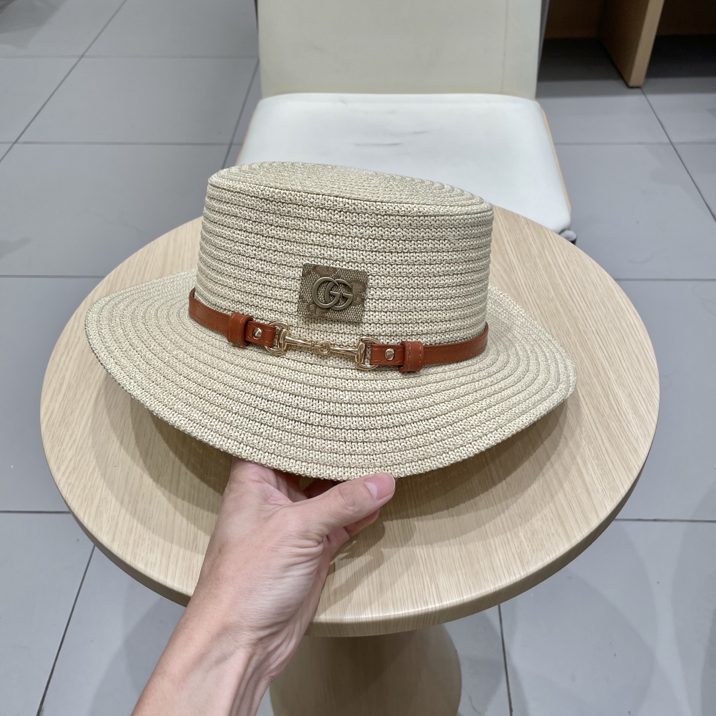     Gucci古奇2025新款草帽，名媛风遮阳帽，，旅游出街必备