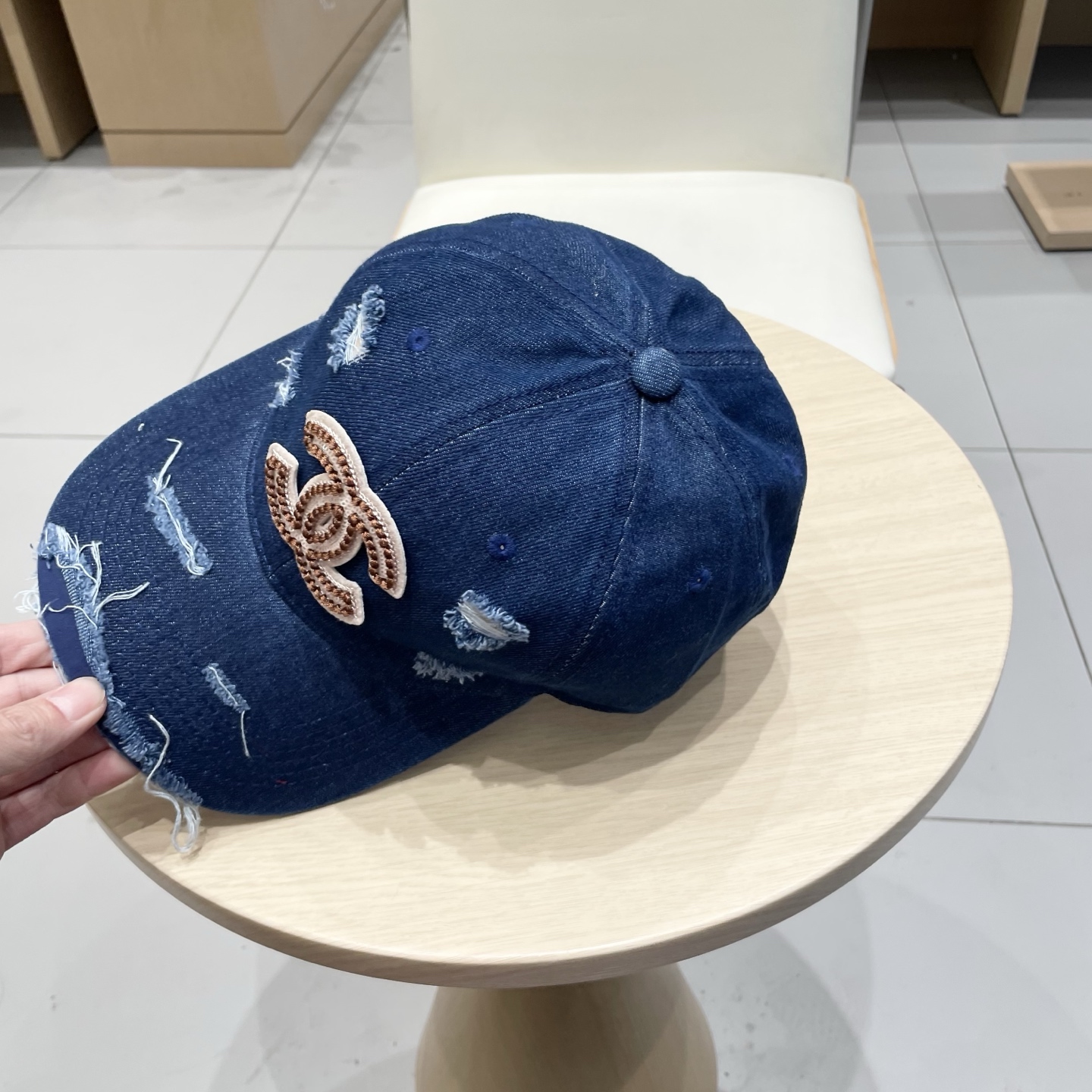 香奈儿CHANEL 新品牛仔棒球帽，小香经典简约，时尚休闲设计 跑量新品