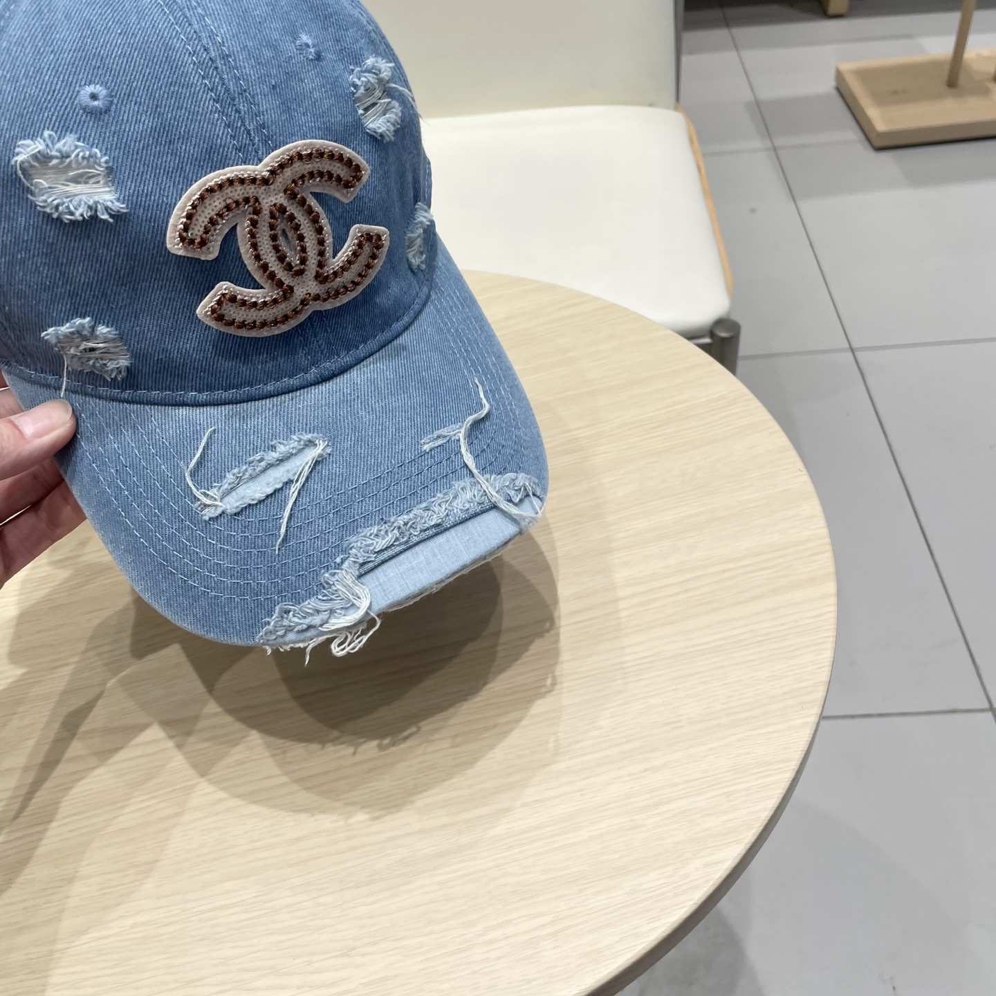 香奈儿CHANEL 新品牛仔棒球帽，小香经典简约，时尚休闲设计 跑量新品