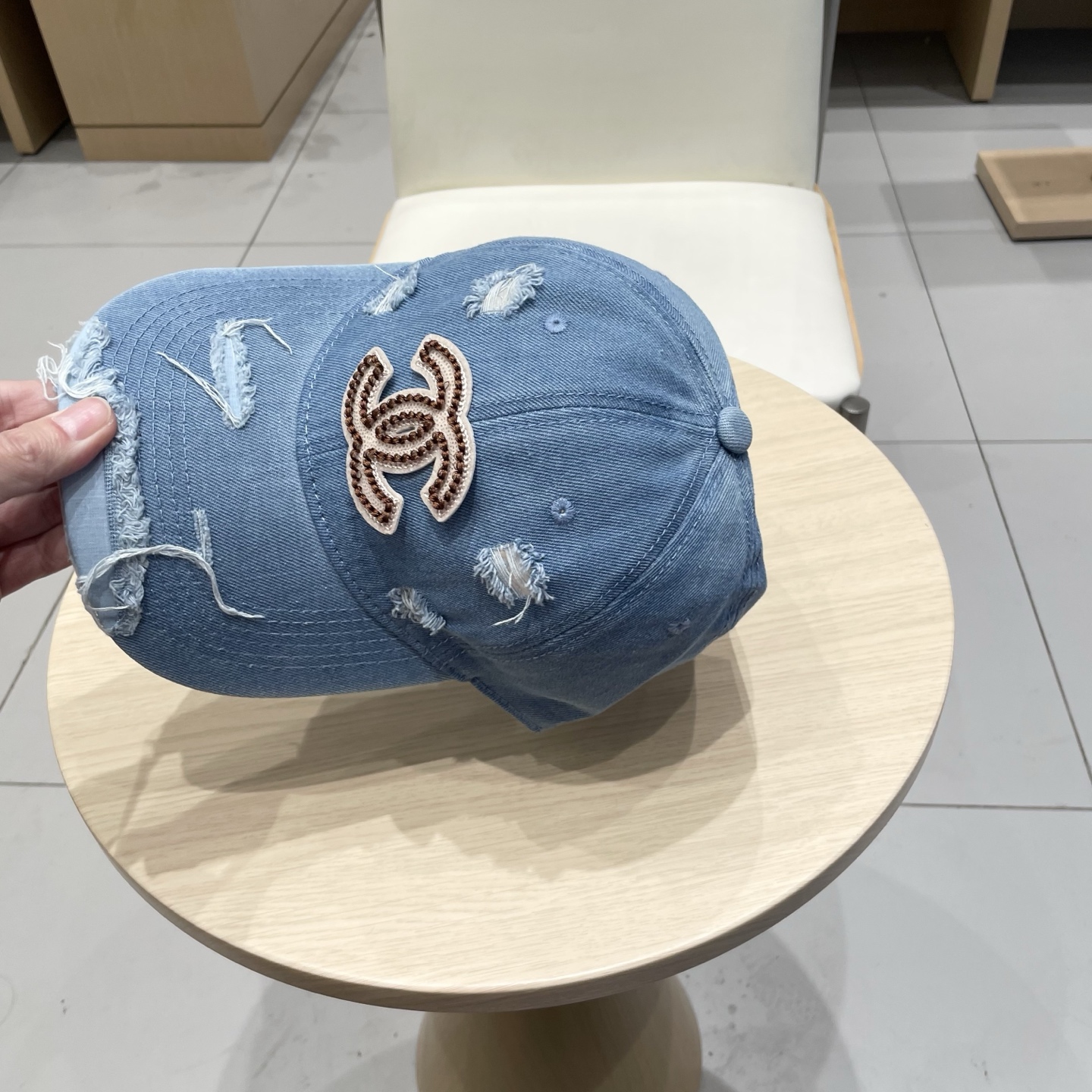 香奈儿CHANEL 新品牛仔棒球帽，小香经典简约，时尚休闲设计 跑量新品