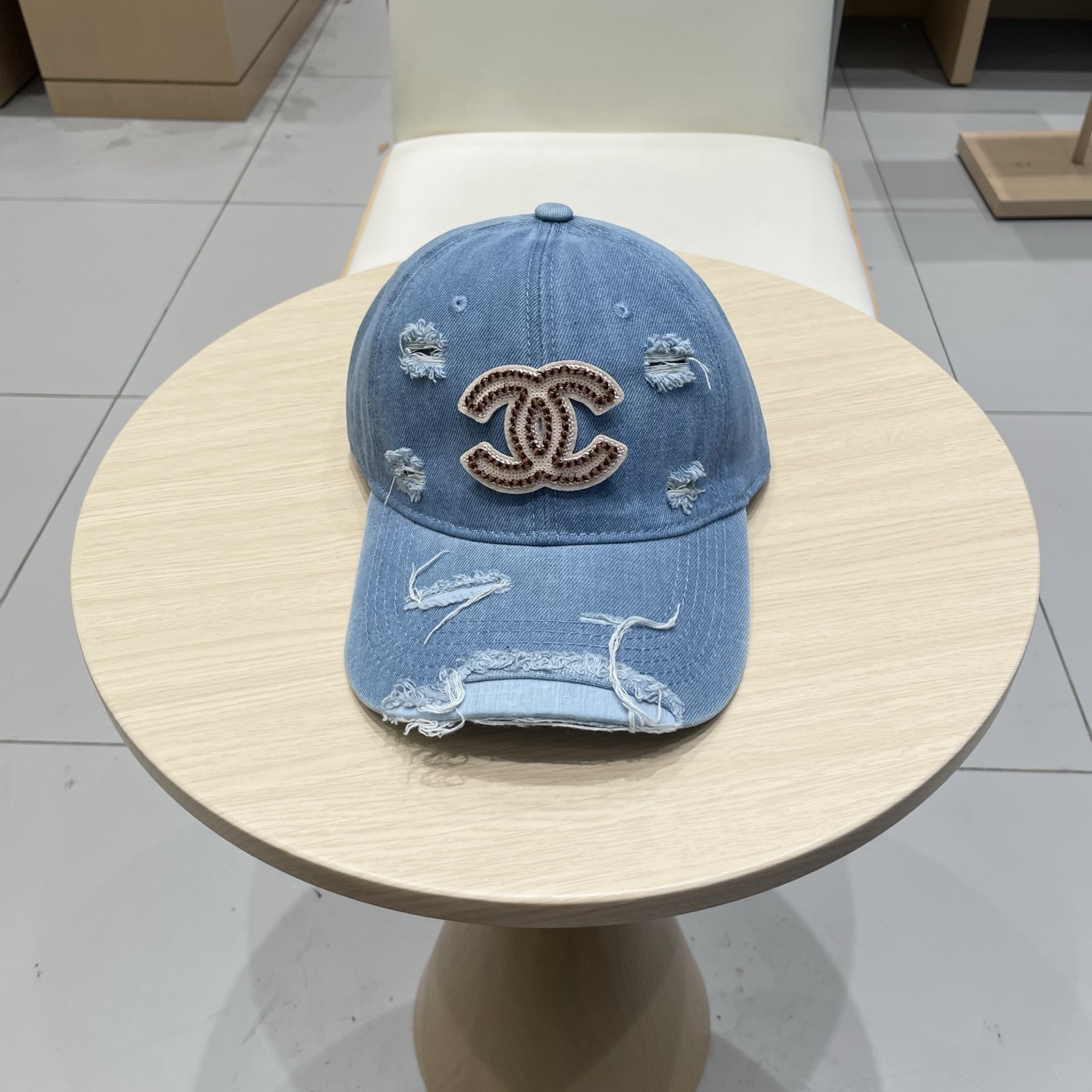 香奈儿CHANEL 新品牛仔棒球帽，小香经典简约，时尚休闲设计 跑量新品