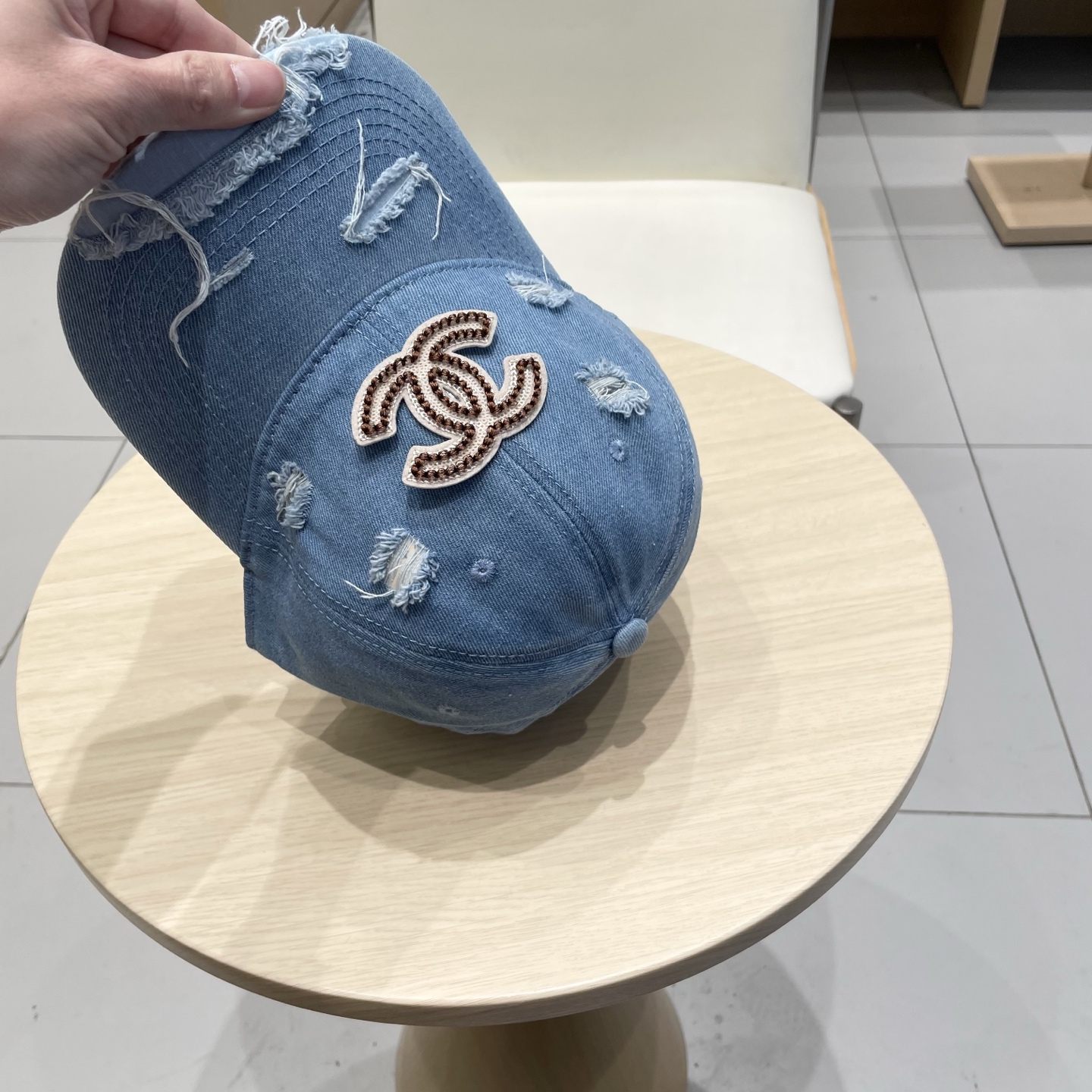 香奈儿CHANEL 新品牛仔棒球帽，小香经典简约，时尚休闲设计 跑量新品