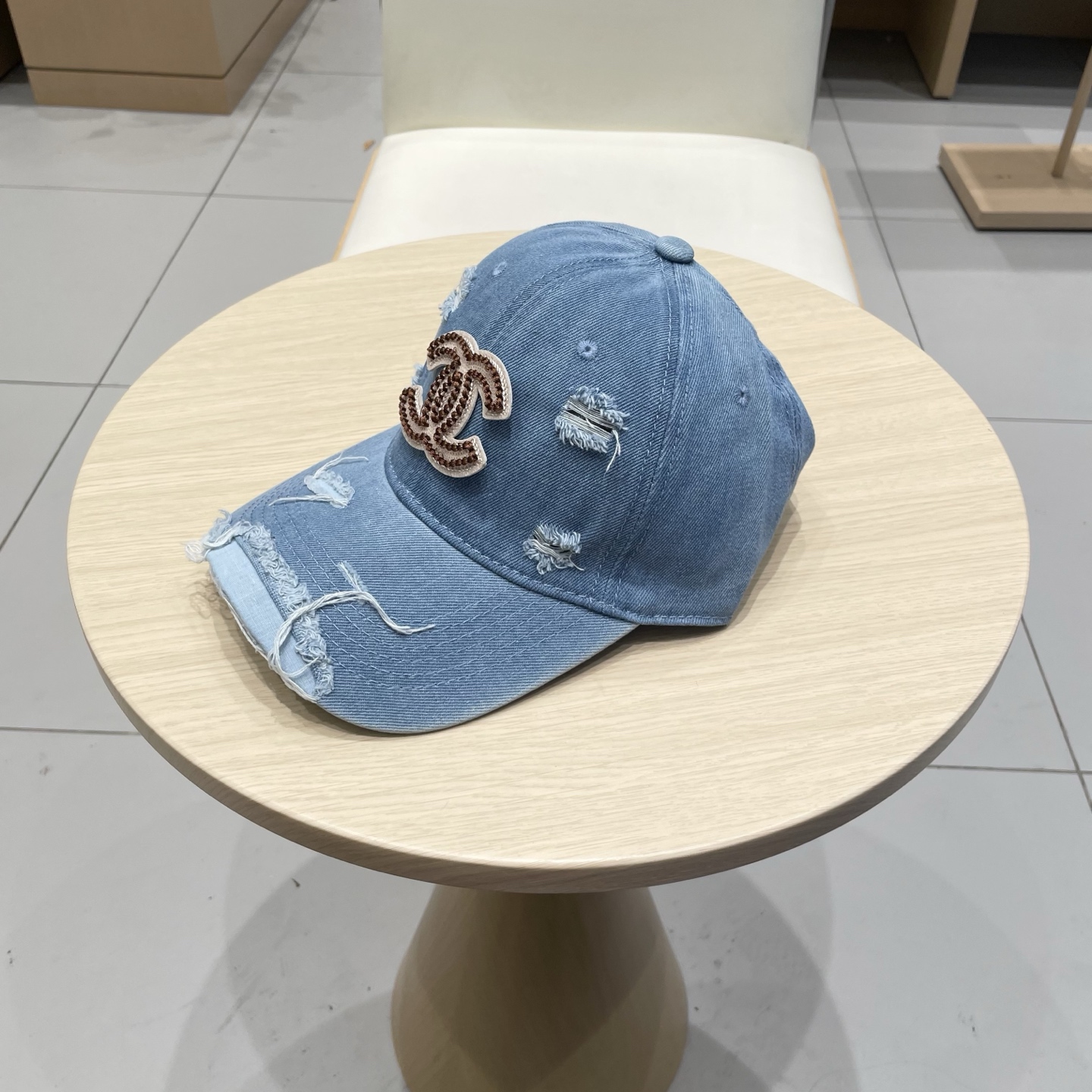 香奈儿CHANEL 新品牛仔棒球帽，小香经典简约，时尚休闲设计 跑量新品