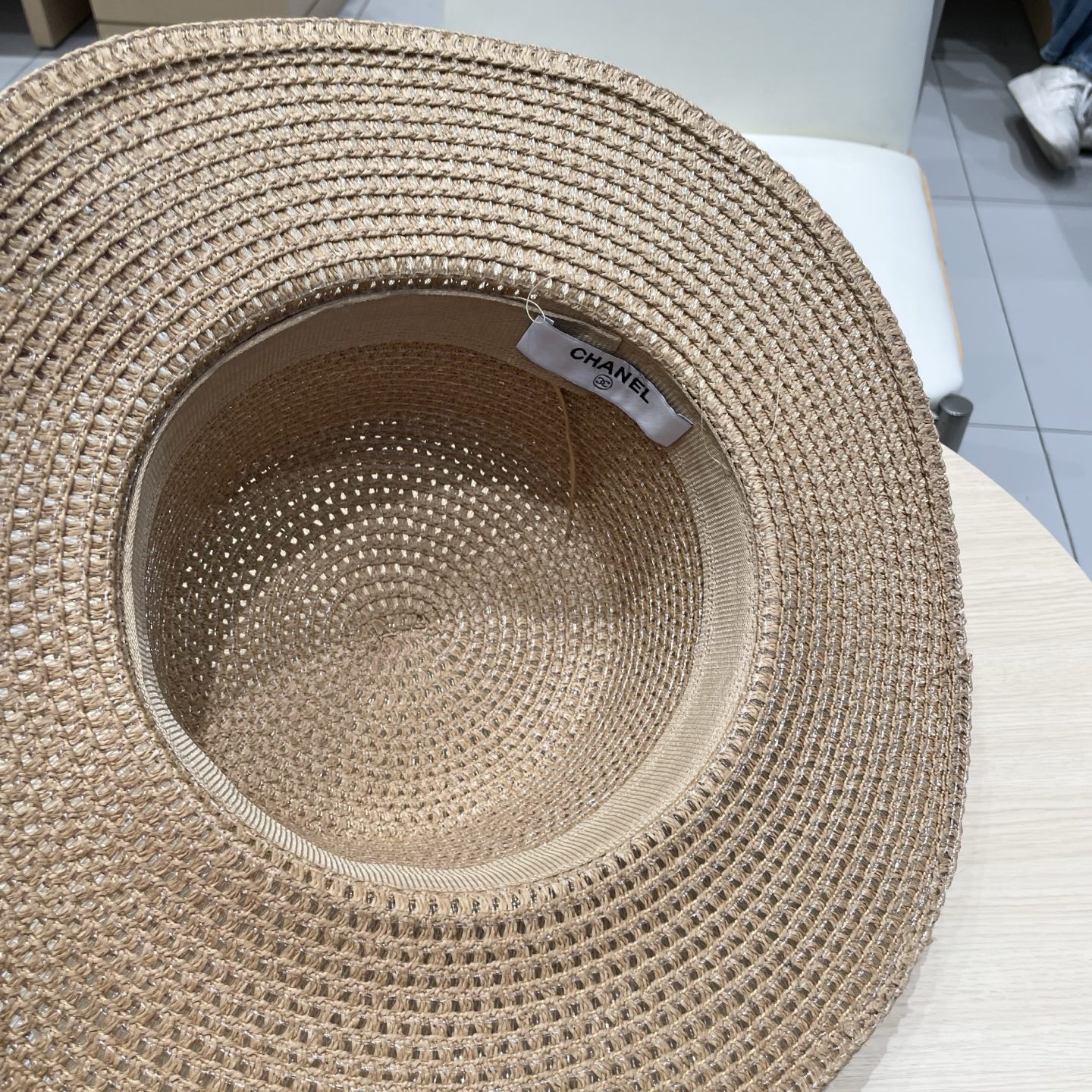 【CHANEL香奈儿】2026新款小香风珍珠丝带度假风盆帽草帽，出街旅行单品