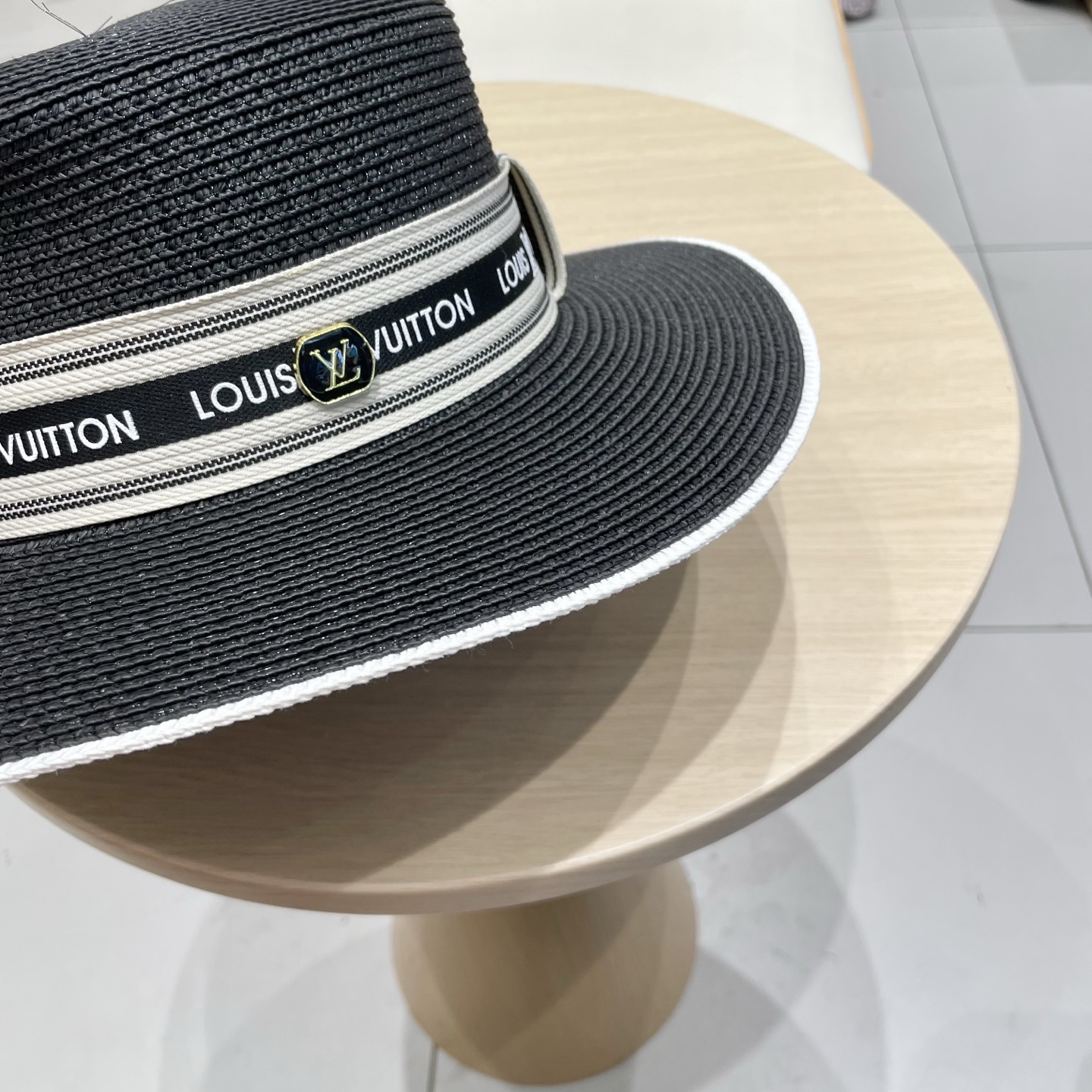 LV路易威登新款草帽，平顶礼帽，头围57cm