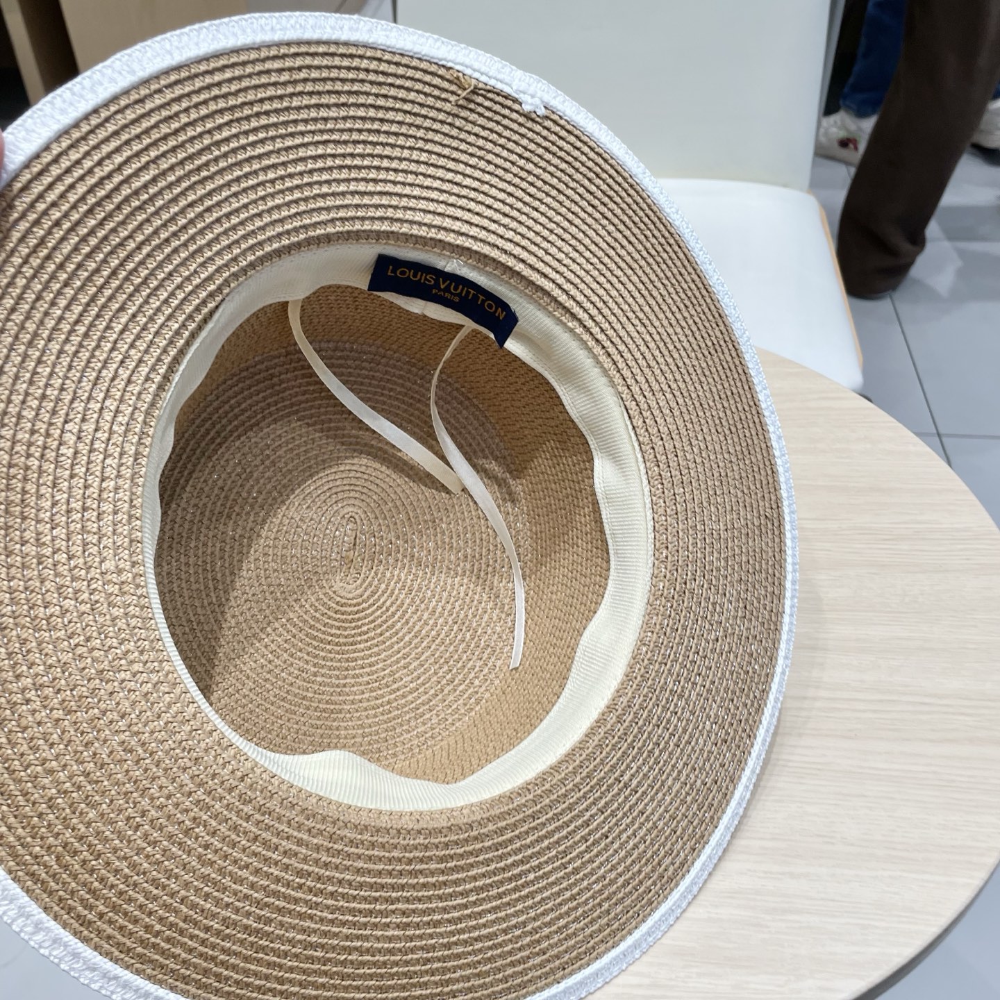 LV路易威登新款草帽，平顶礼帽，头围57cm