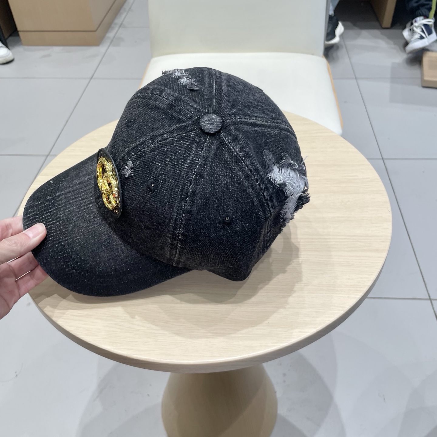 GUCCI古奇 2026专柜新款洗水牛仔棒球帽，很潮！休闲运动款，经典制作，超级好搭衣服！