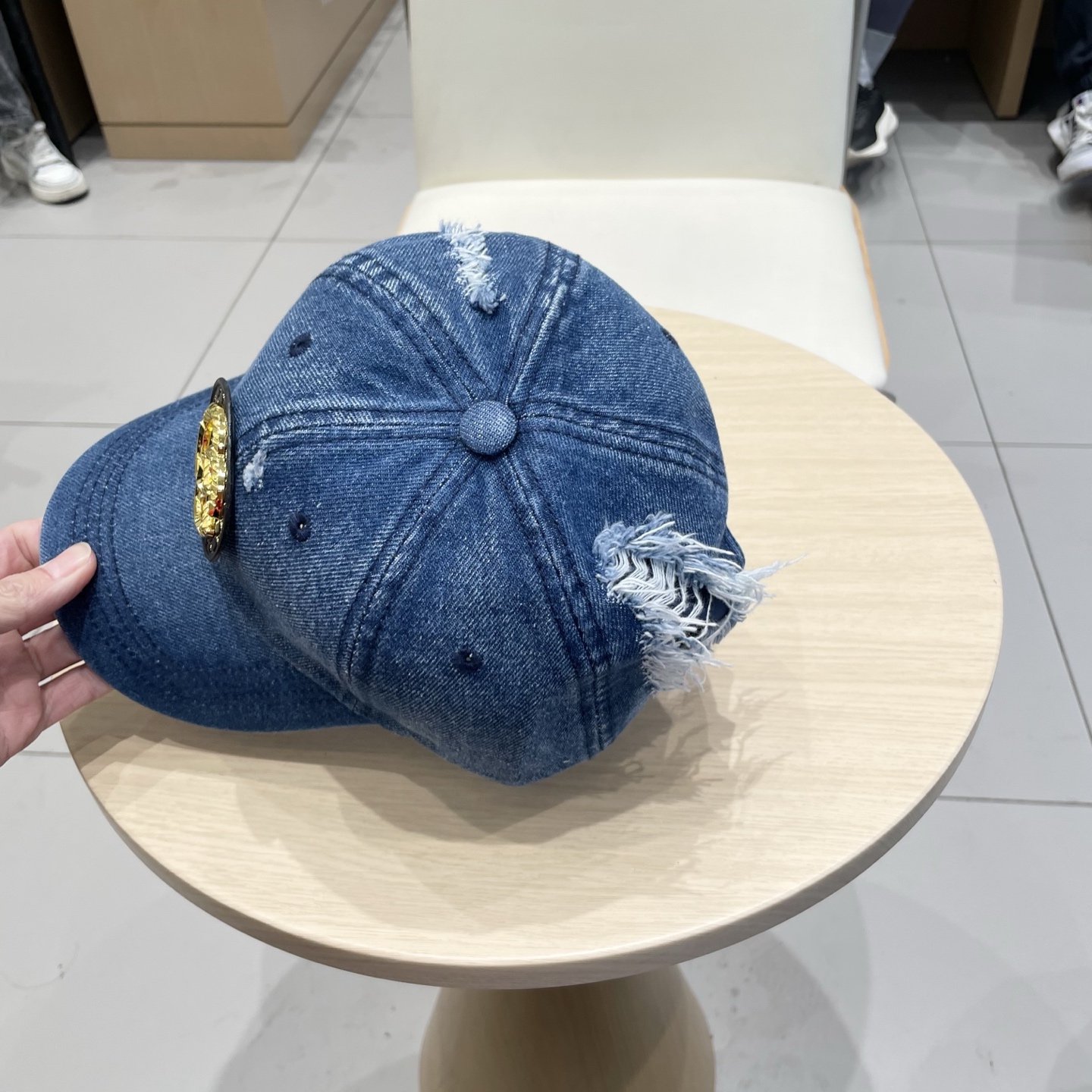 GUCCI古奇 2026专柜新款洗水牛仔棒球帽，很潮！休闲运动款，经典制作，超级好搭衣服！