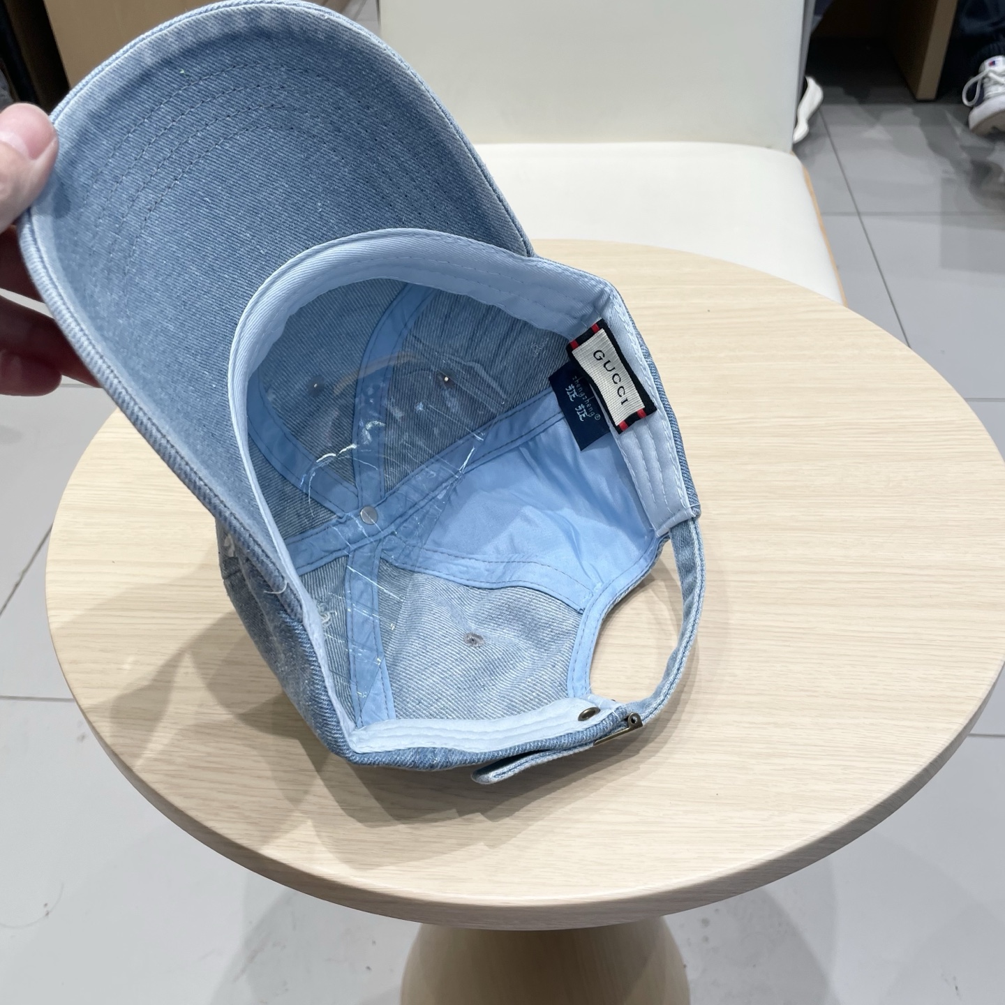 GUCCI古奇 2026专柜新款洗水牛仔棒球帽，很潮！休闲运动款，经典制作，超级好搭衣服！