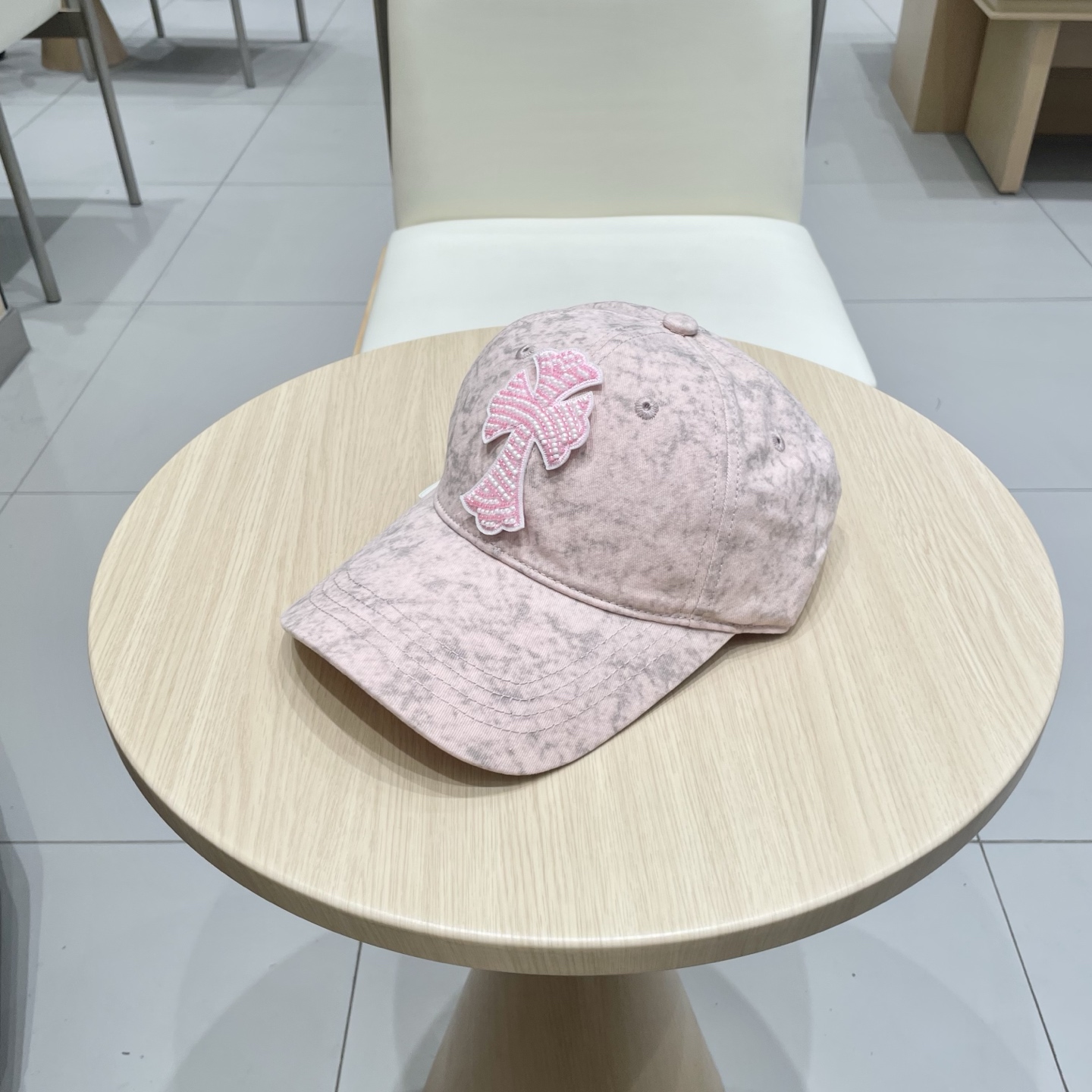  克罗心复古水洗灰皮标十字架棒球帽子休闲防晒男女遮阳帽情侣街头鸭舌帽