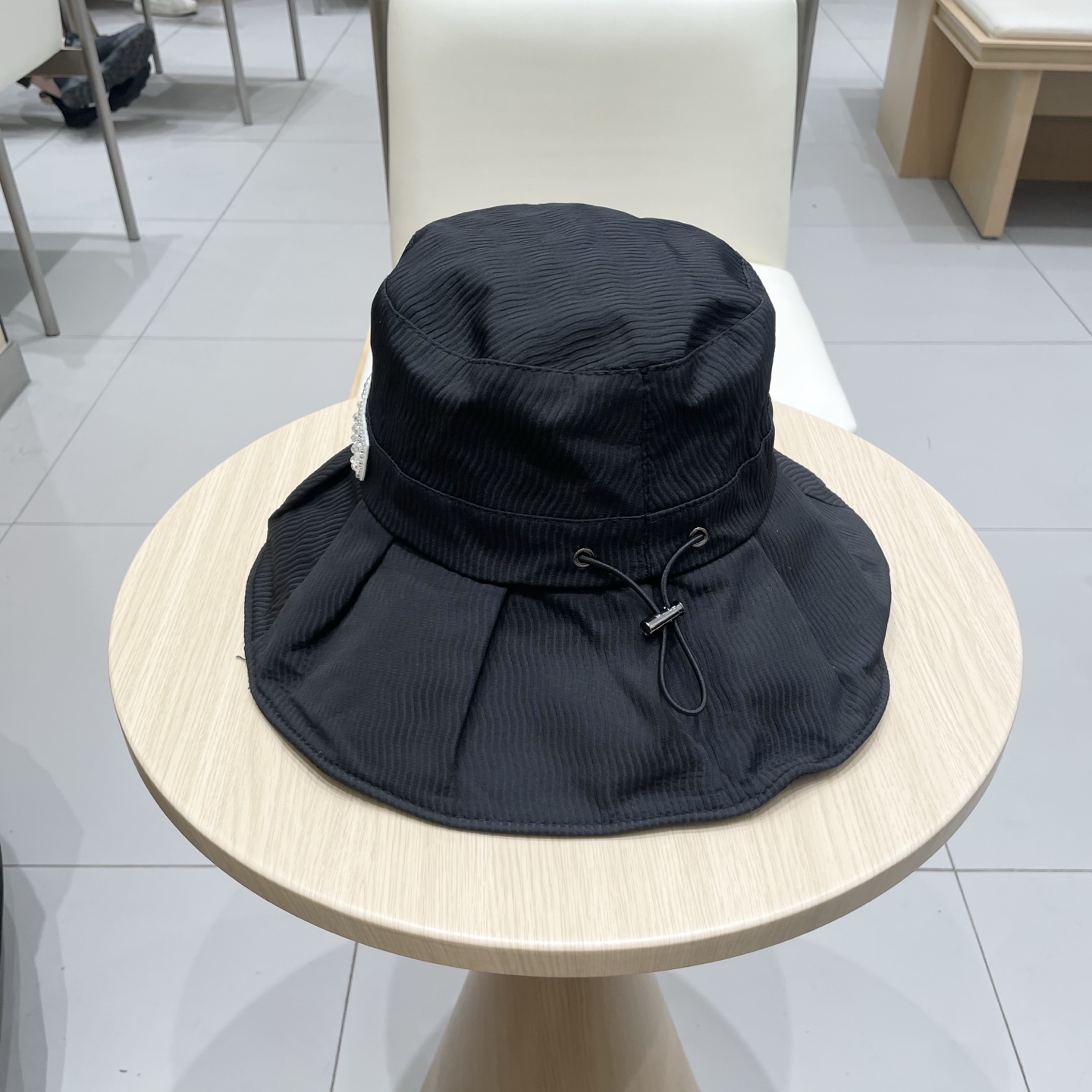   缪缪miumiu2025新款大帽檐防晒渔夫帽女夏季遮阳帽遮脸太阳帽户外出游显脸小