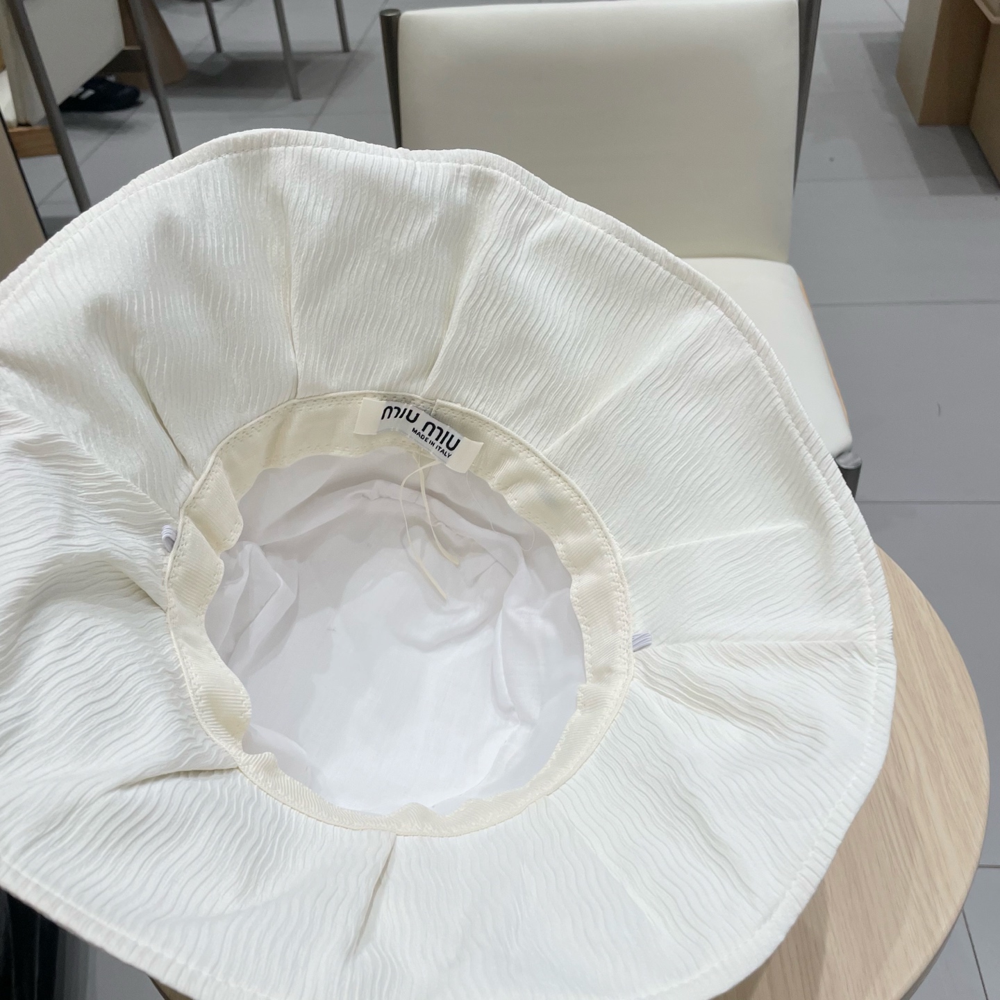   缪缪miumiu2025新款大帽檐防晒渔夫帽女夏季遮阳帽遮脸太阳帽户外出游显脸小