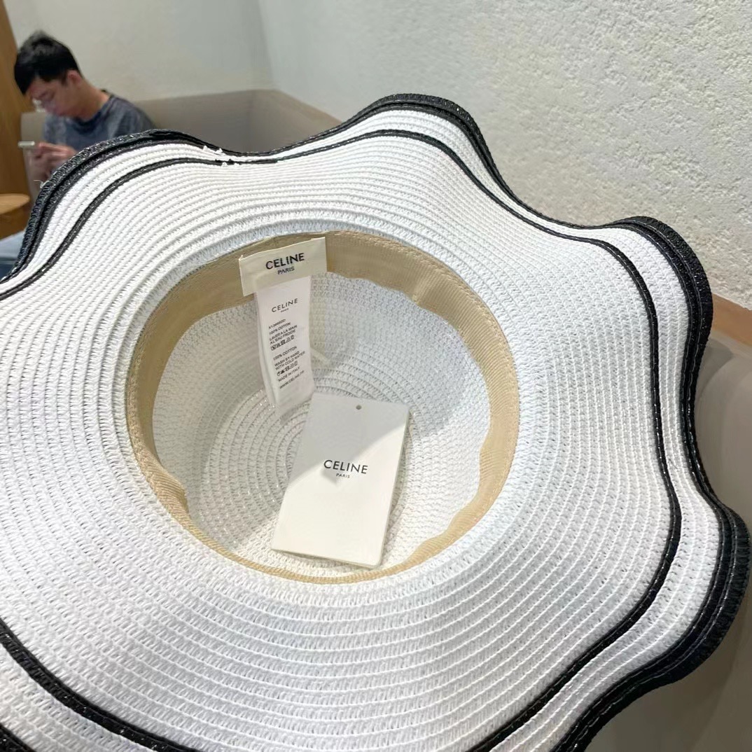   塞琳celien新款草帽，圆顶礼帽，头围57cm