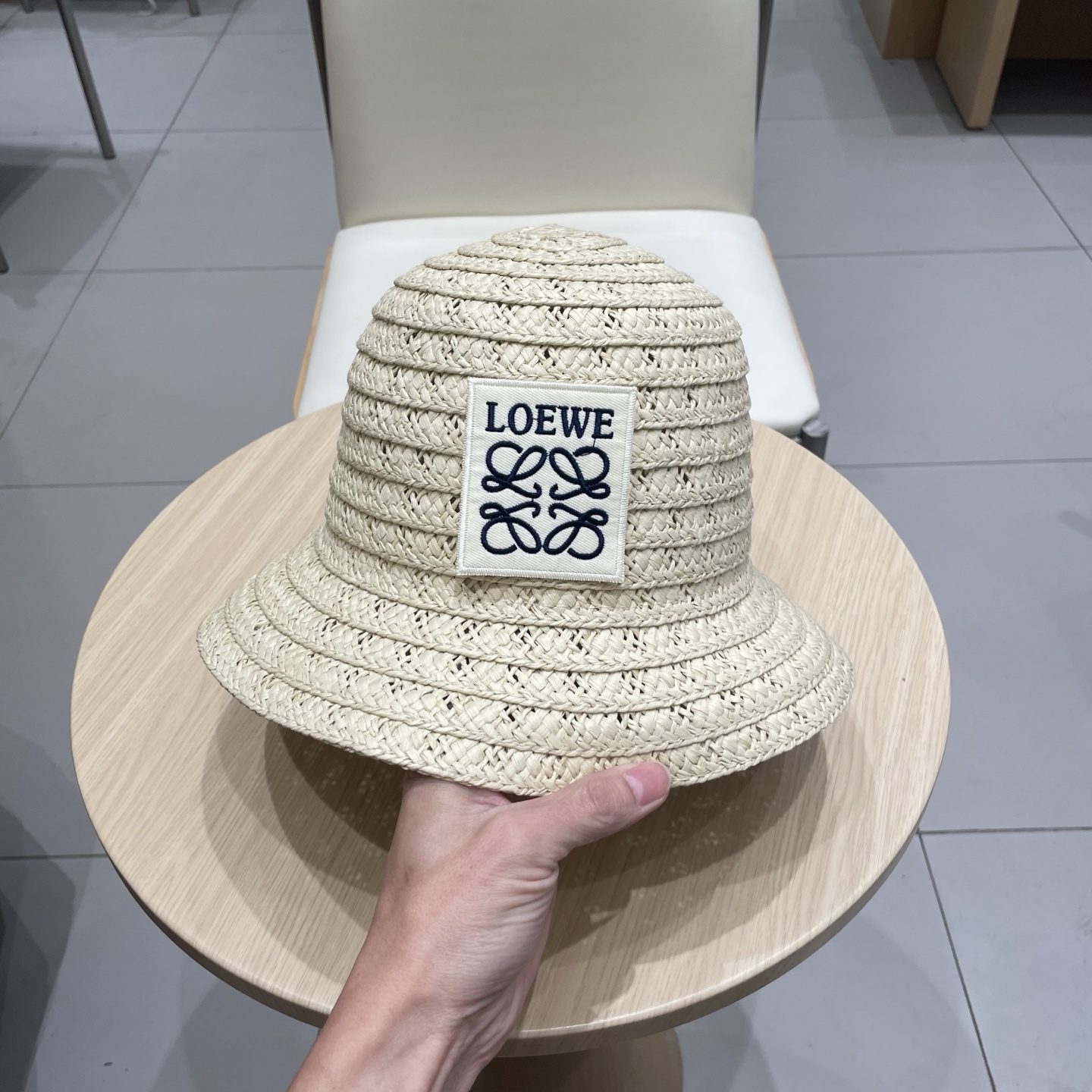 LOEWE罗意威新款草帽，纯手钩草帽，可折叠，出游必备单品，头围57cm