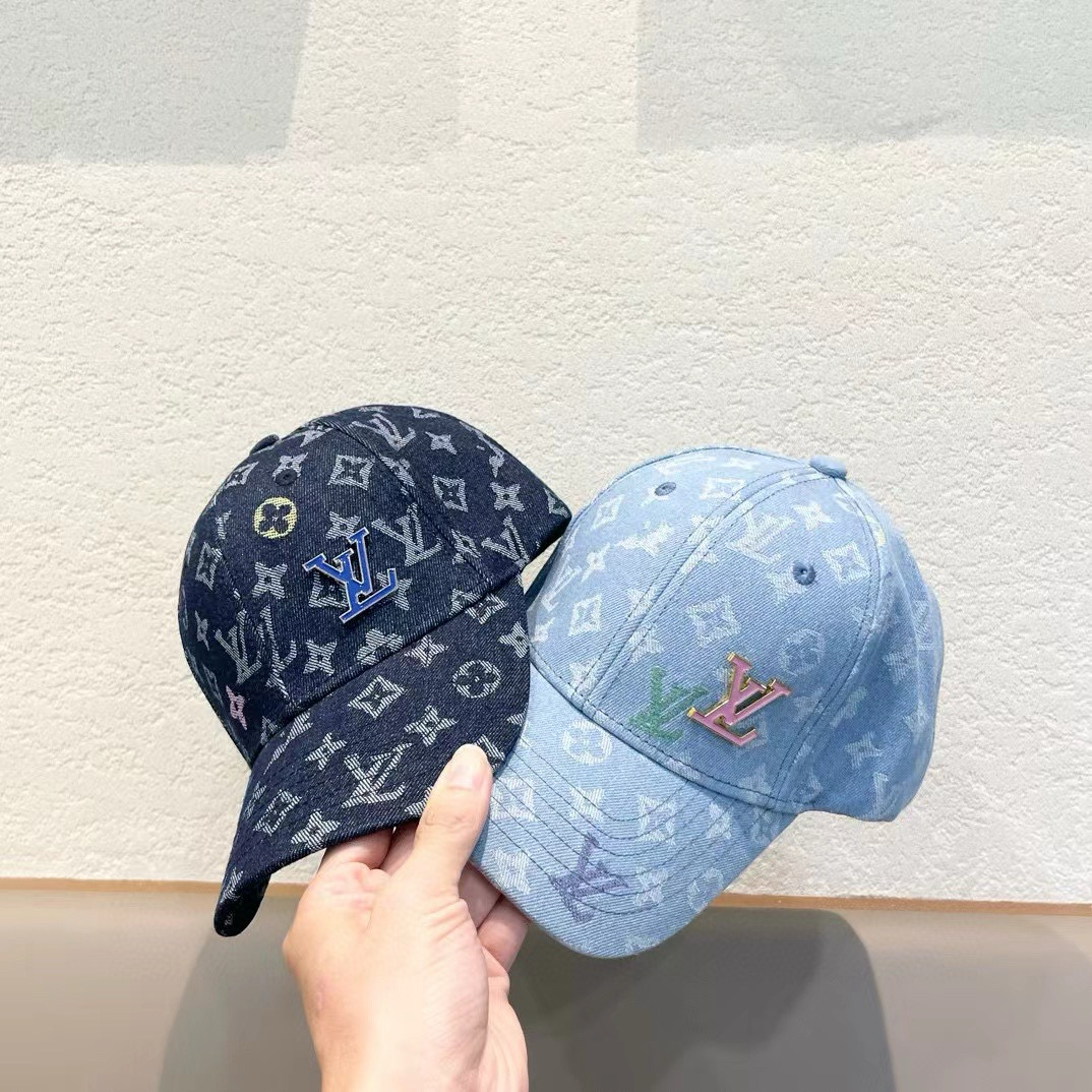  路易威登LouisVuitton2024新款牛仔棒球帽🧢  
LV棒球帽，简约大气，男女通用