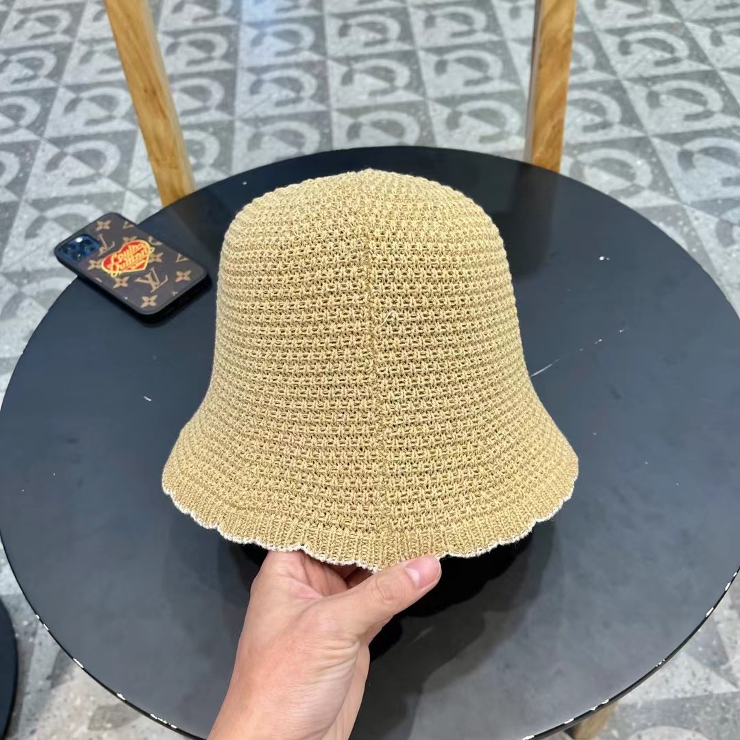 赛琳cellne秋冬季手工针织毛线帽水桶帽子女日系百搭花边短檐显脸小渔夫帽潮