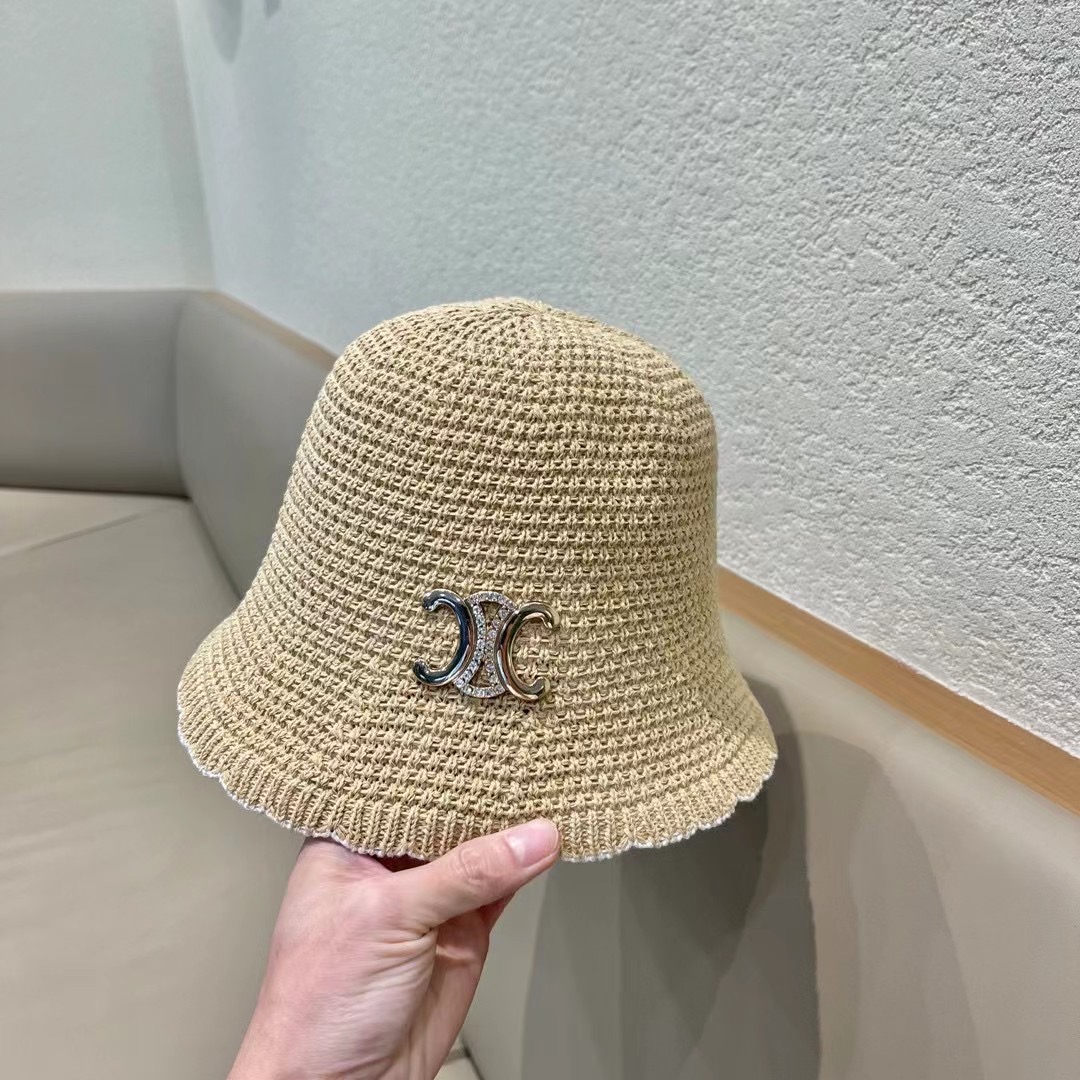 赛琳cellne秋冬季手工针织毛线帽水桶帽子女日系百搭花边短檐显脸小渔夫帽潮