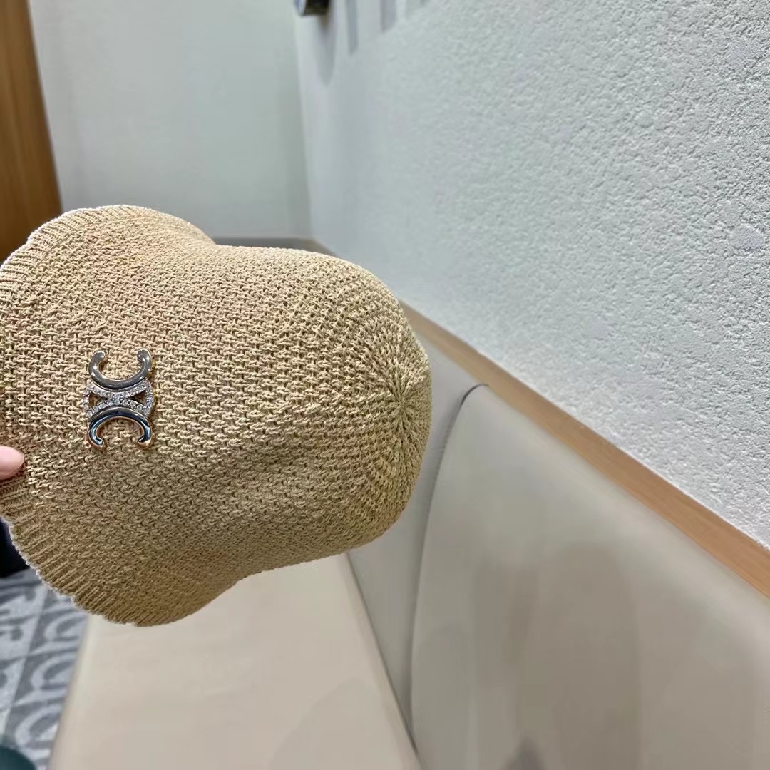 赛琳cellne秋冬季手工针织毛线帽水桶帽子女日系百搭花边短檐显脸小渔夫帽潮