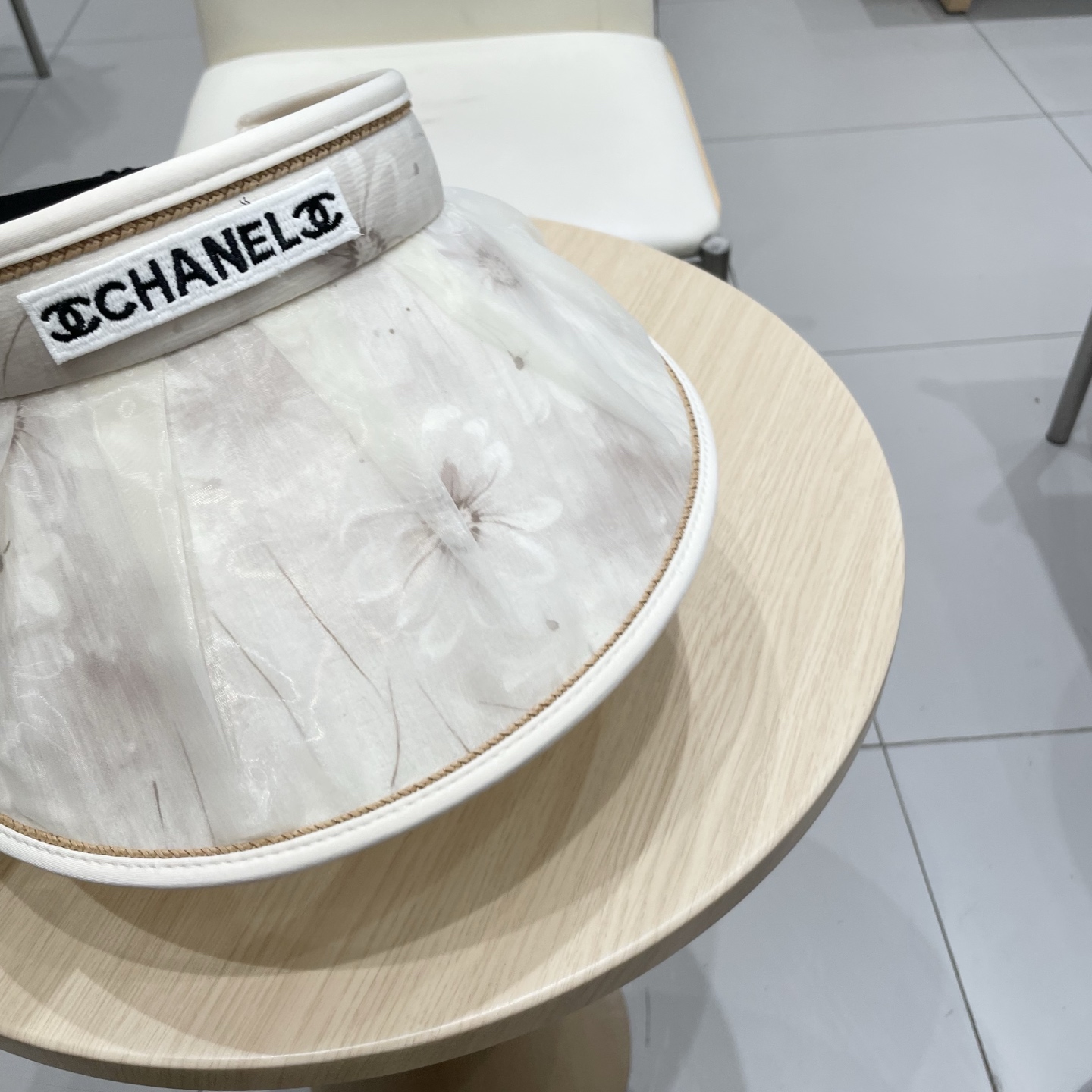  Chanel香奈儿新中式国风空顶防晒帽子女夏季大帽檐防紫外线遮阳帽显脸小太阳帽