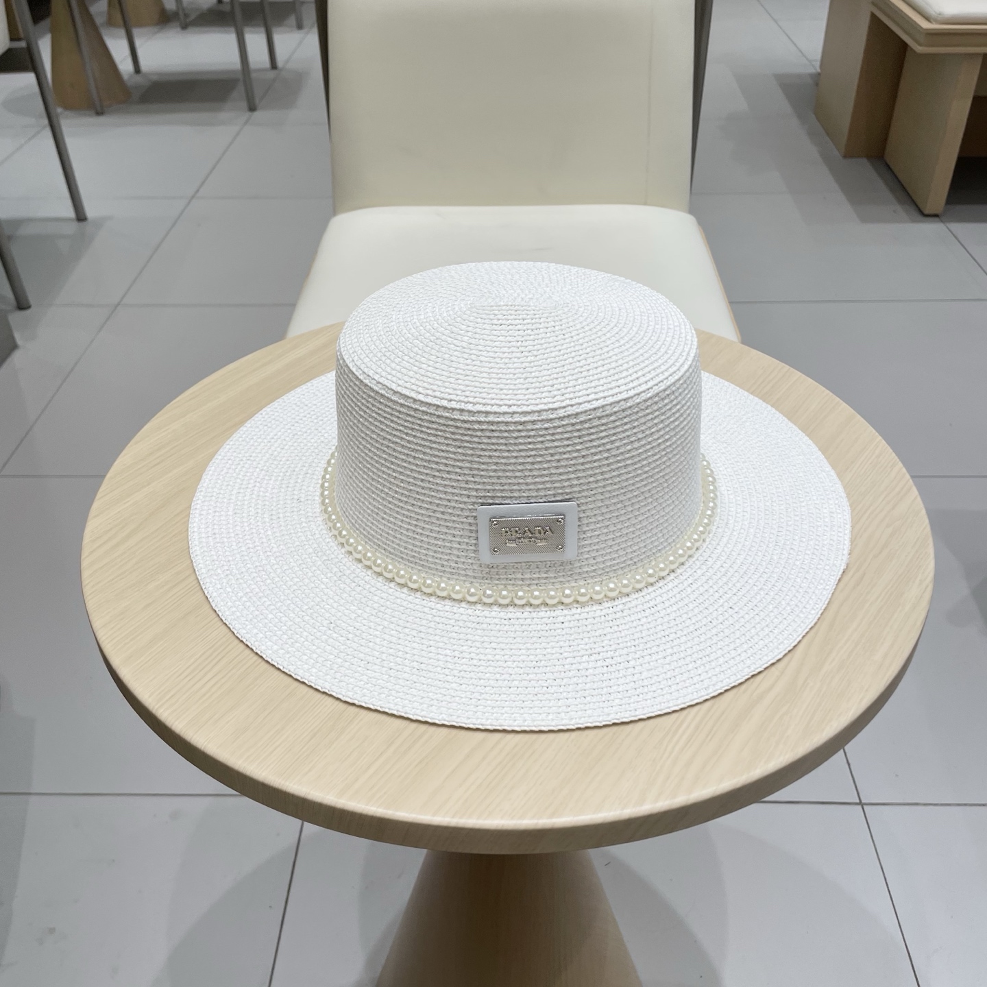  普拉达Prada新款礼帽，遮阳草帽，头围57cm