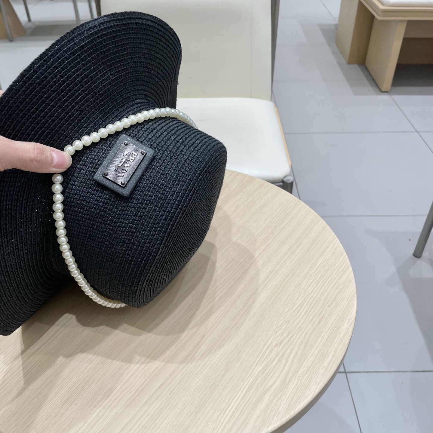  普拉达Prada新款礼帽，遮阳草帽，头围57cm