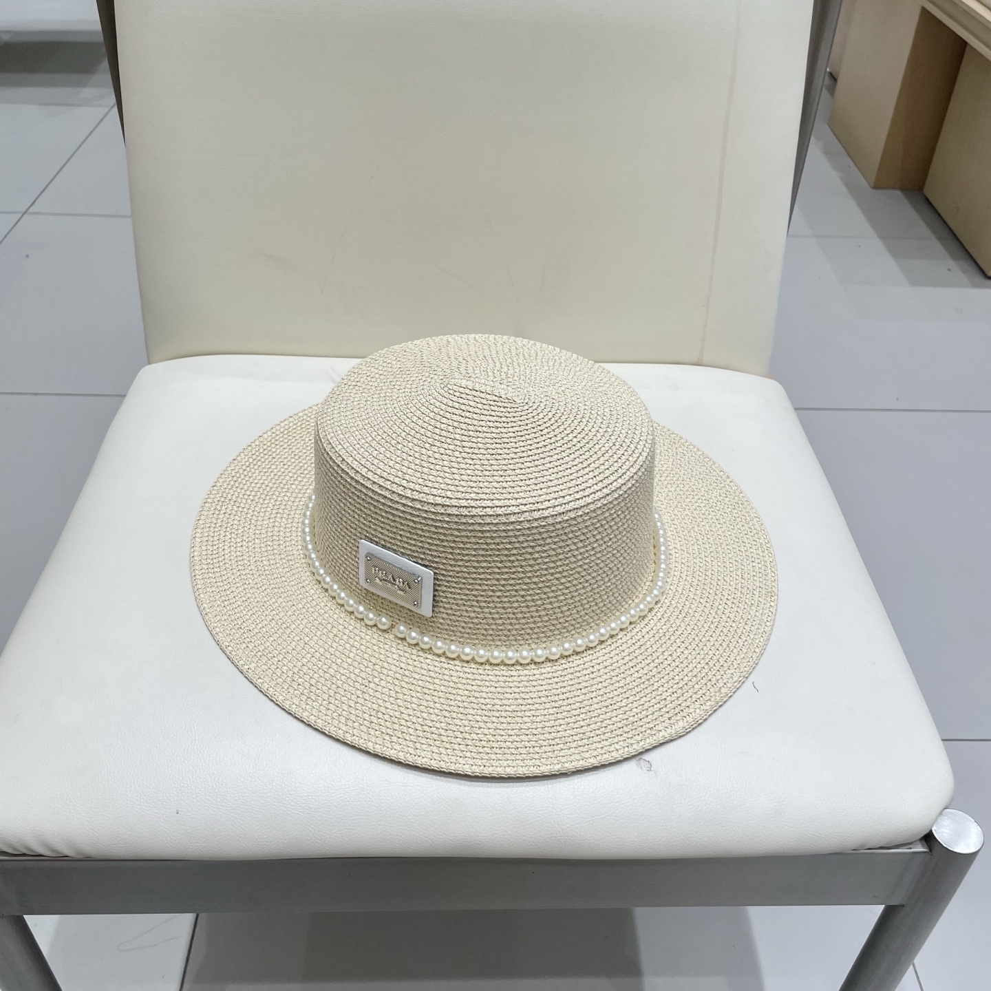 普拉达Prada新款礼帽，遮阳草帽，头围57cm