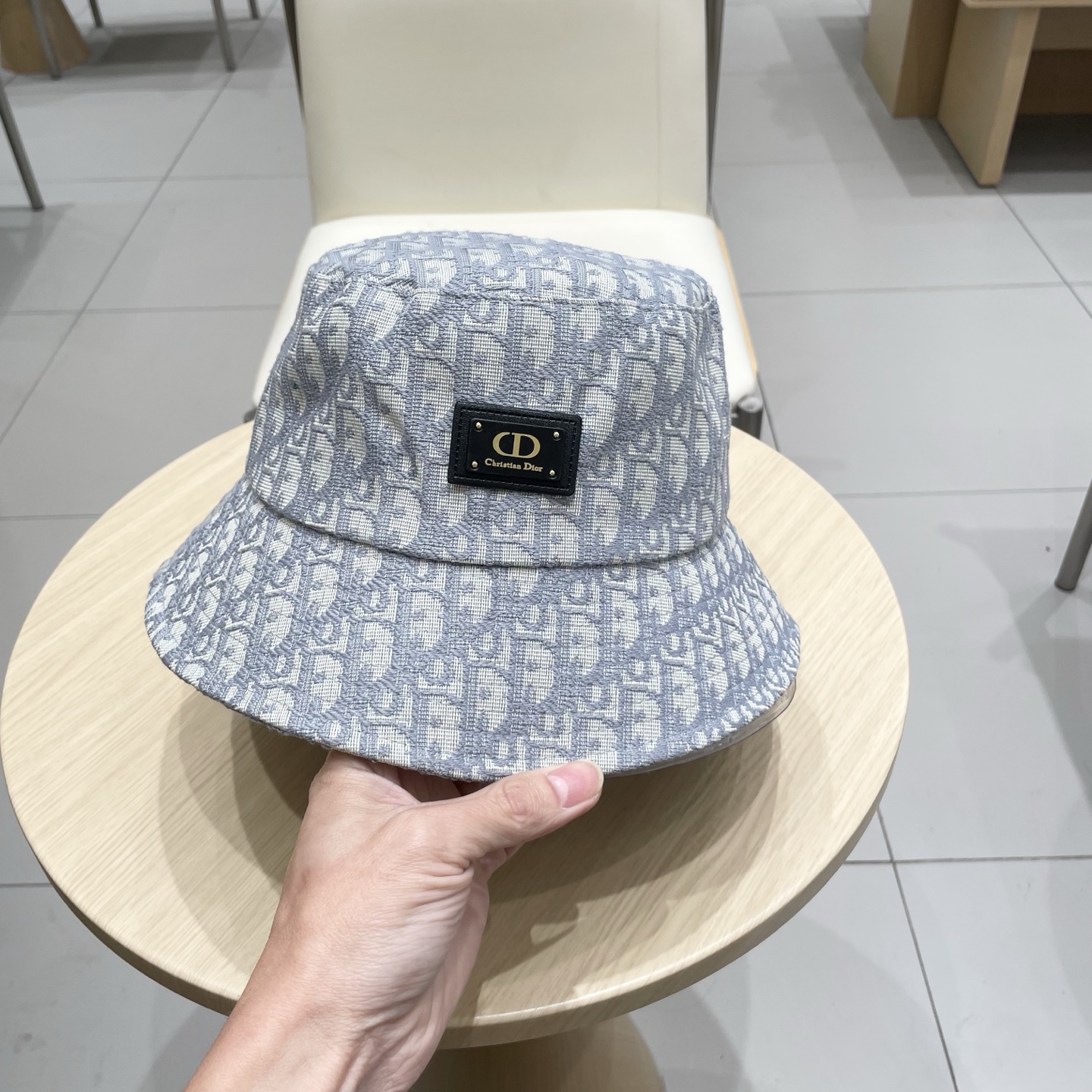  原单品质  迪奥DIOR】官网同步上线 韩版新款英式运动款重工定制款11原单品质 男女通用渔夫帽 绵麻