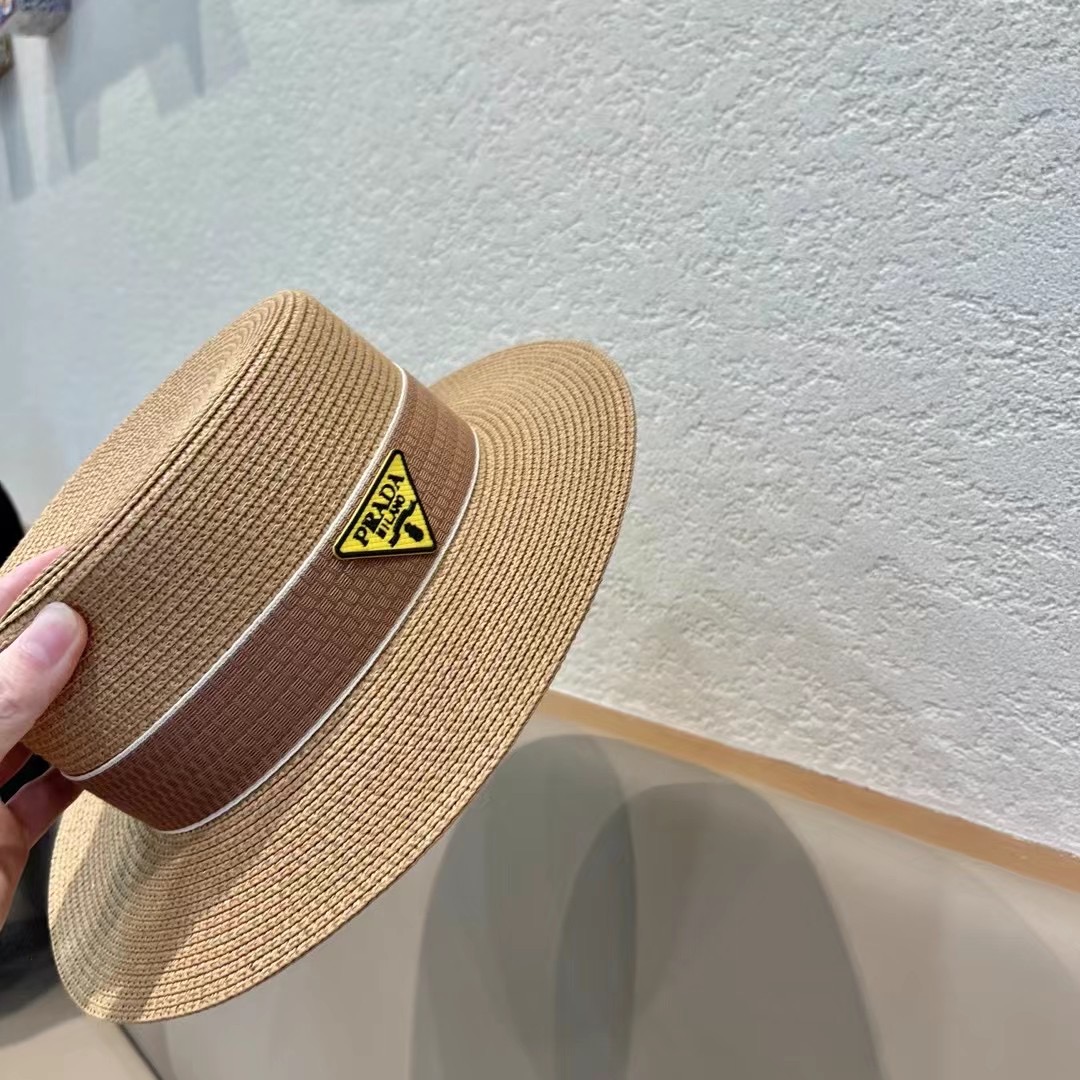  【PRADA普拉达】新款草帽，出街必备超好搭配，赶紧入手！