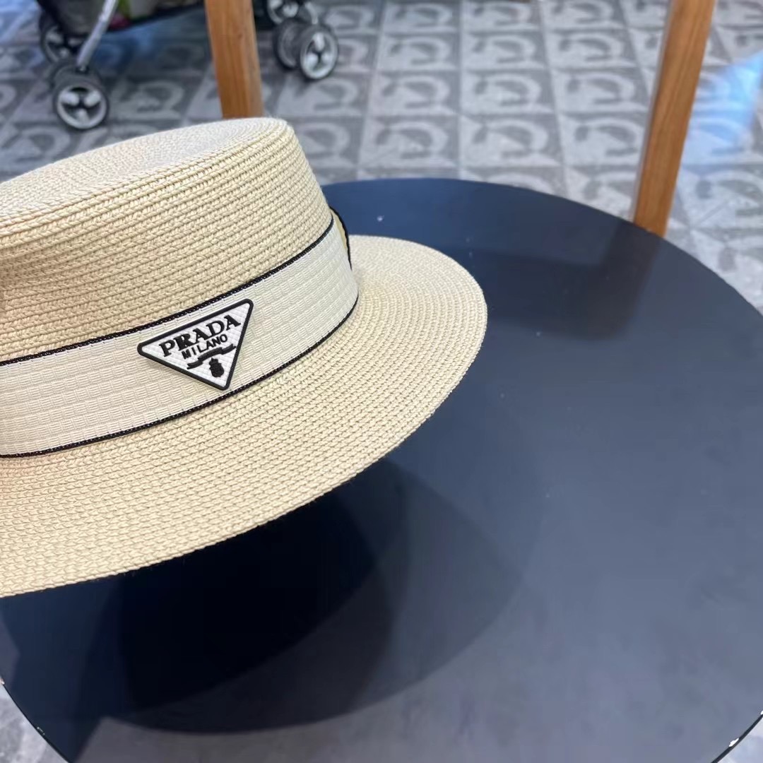  【PRADA普拉达】新款草帽，出街必备超好搭配，赶紧入手！