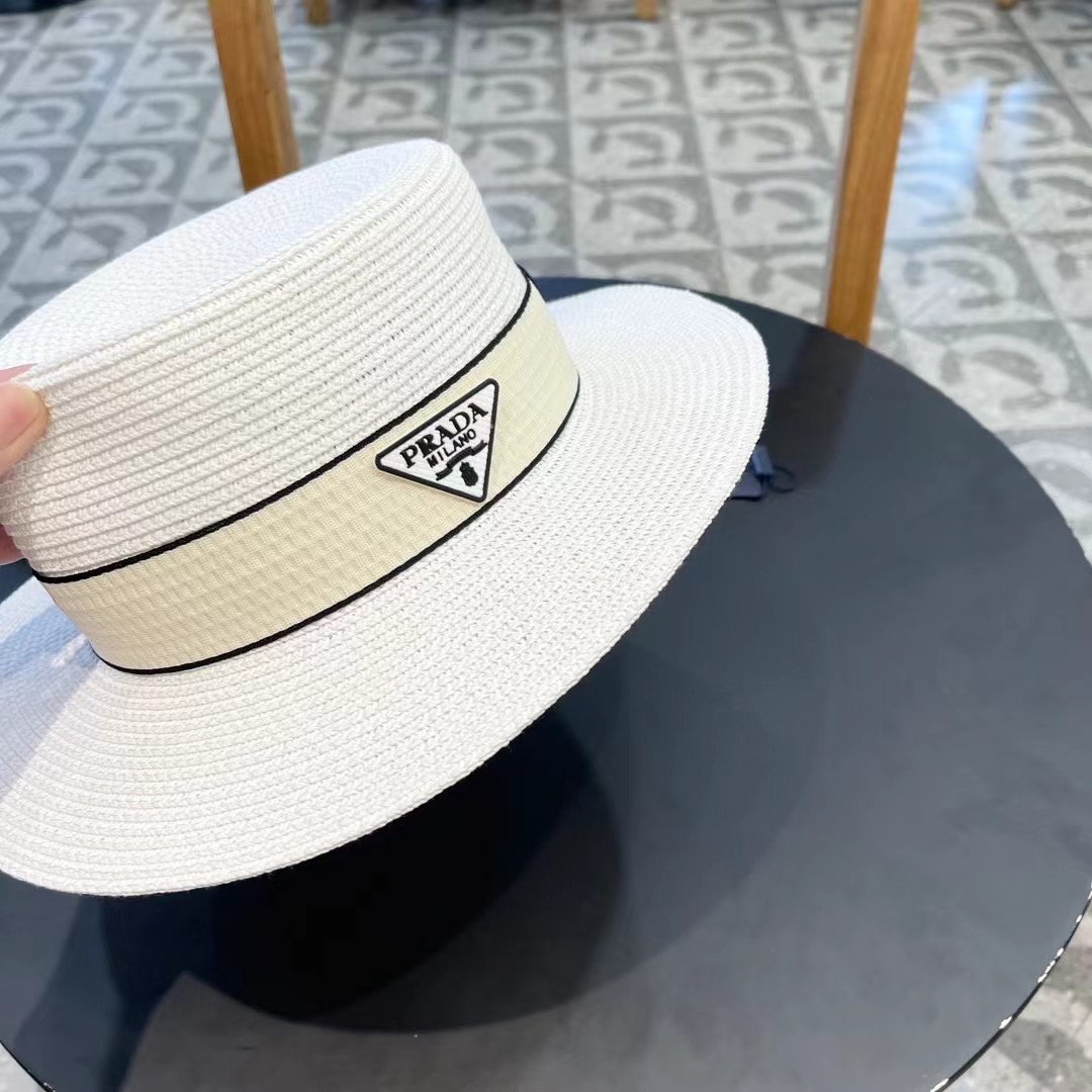  【PRADA普拉达】新款草帽，出街必备超好搭配，赶紧入手！