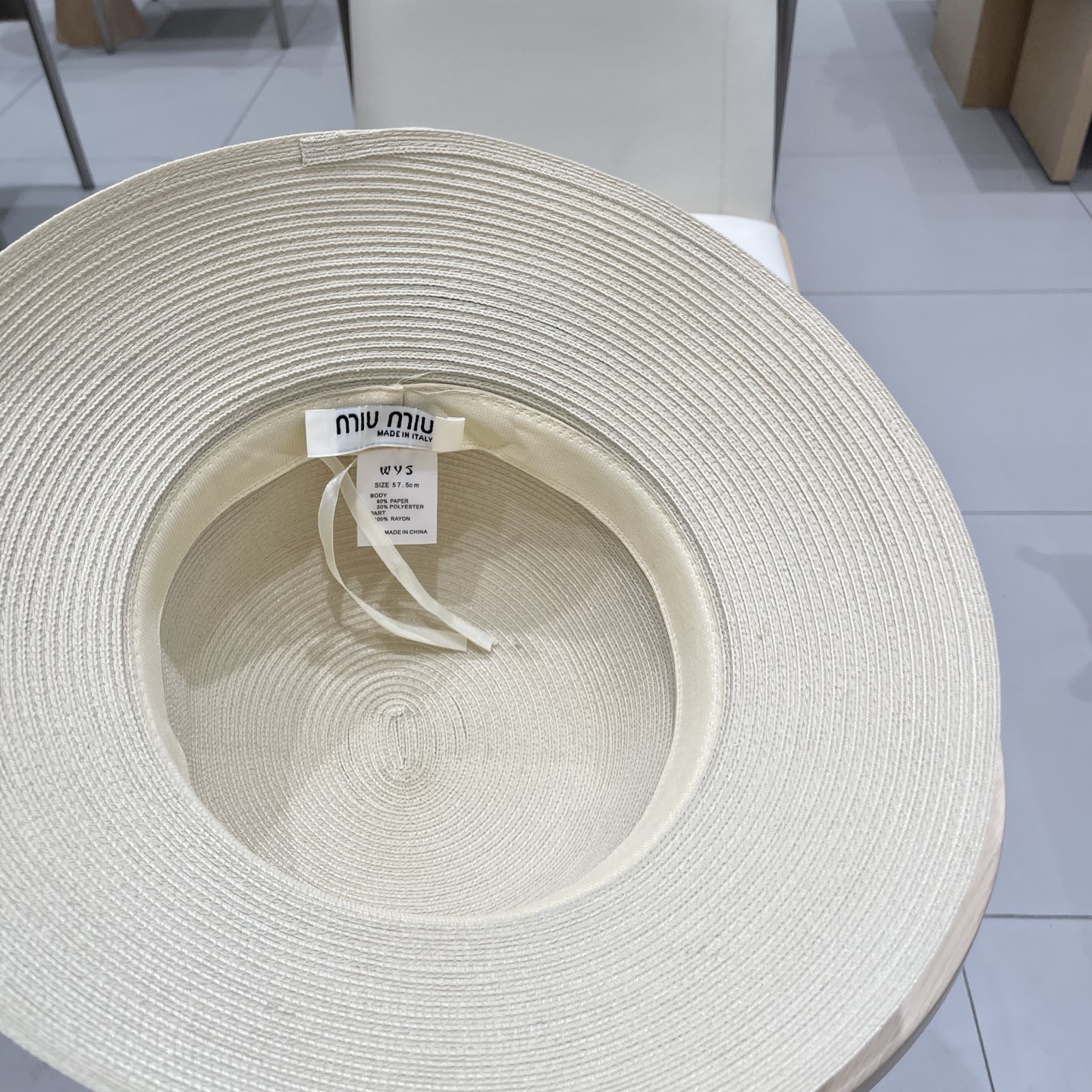 缪缪miumiu简约蝴蝶结大帽檐草帽女夏季海边防晒沙滩帽子可折叠遮阳帽太阳帽