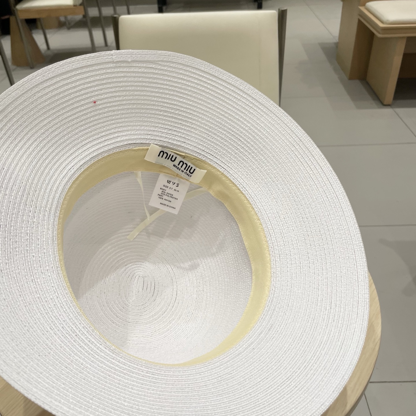 缪缪miumiu简约蝴蝶结大帽檐草帽女夏季海边防晒沙滩帽子可折叠遮阳帽太阳帽