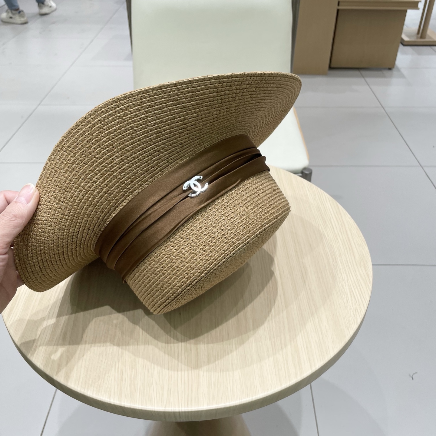  Chanel香奈儿新款草帽，名媛风遮阳帽，头围57cm