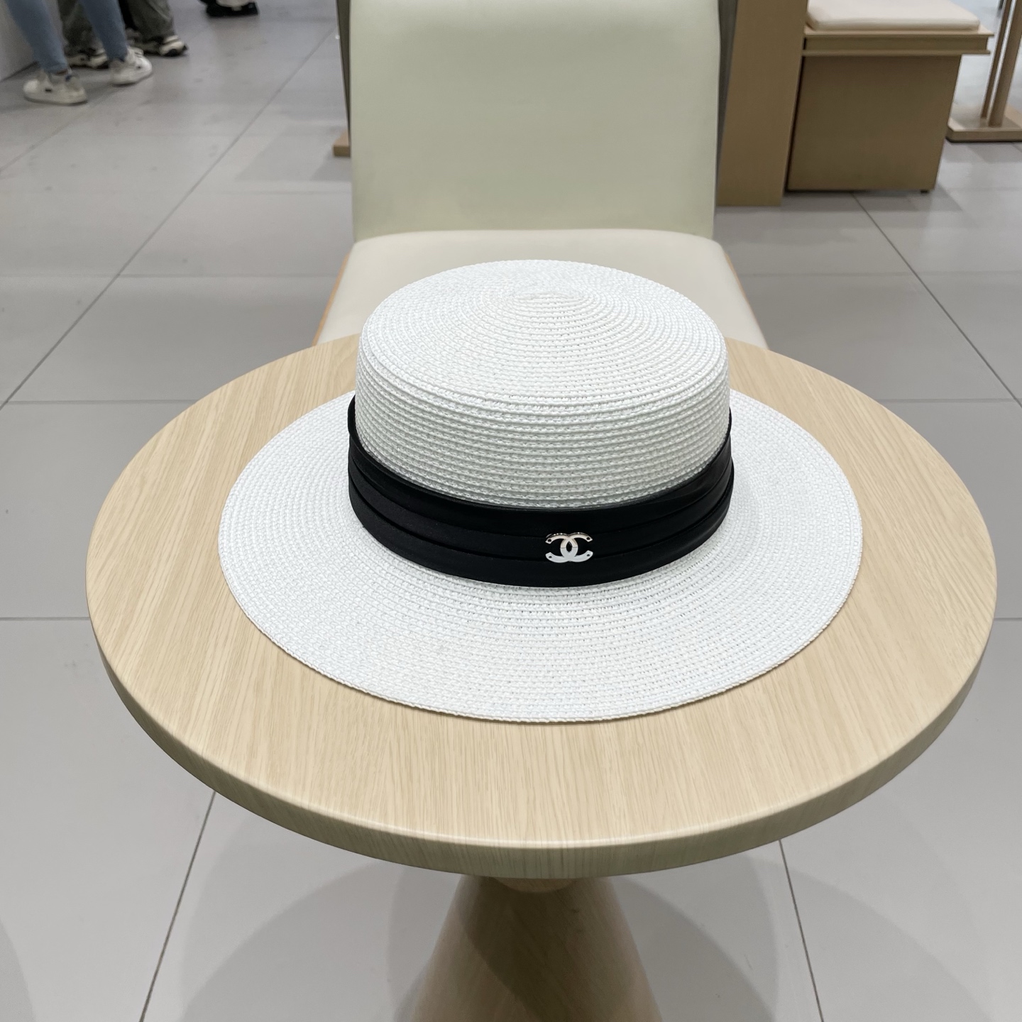  Chanel香奈儿新款草帽，名媛风遮阳帽，头围57cm