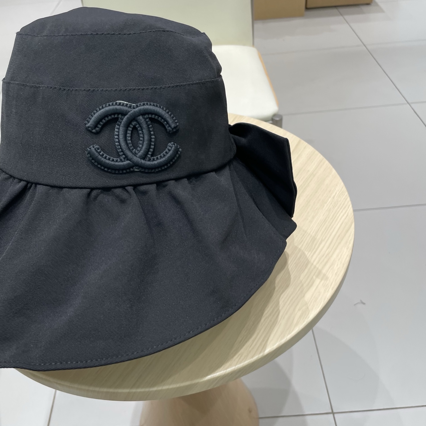  chanel渔夫帽百搭防晒渔夫帽女夏季文艺风休闲蝴蝶结新款遮阳帽显脸小韩版帽子