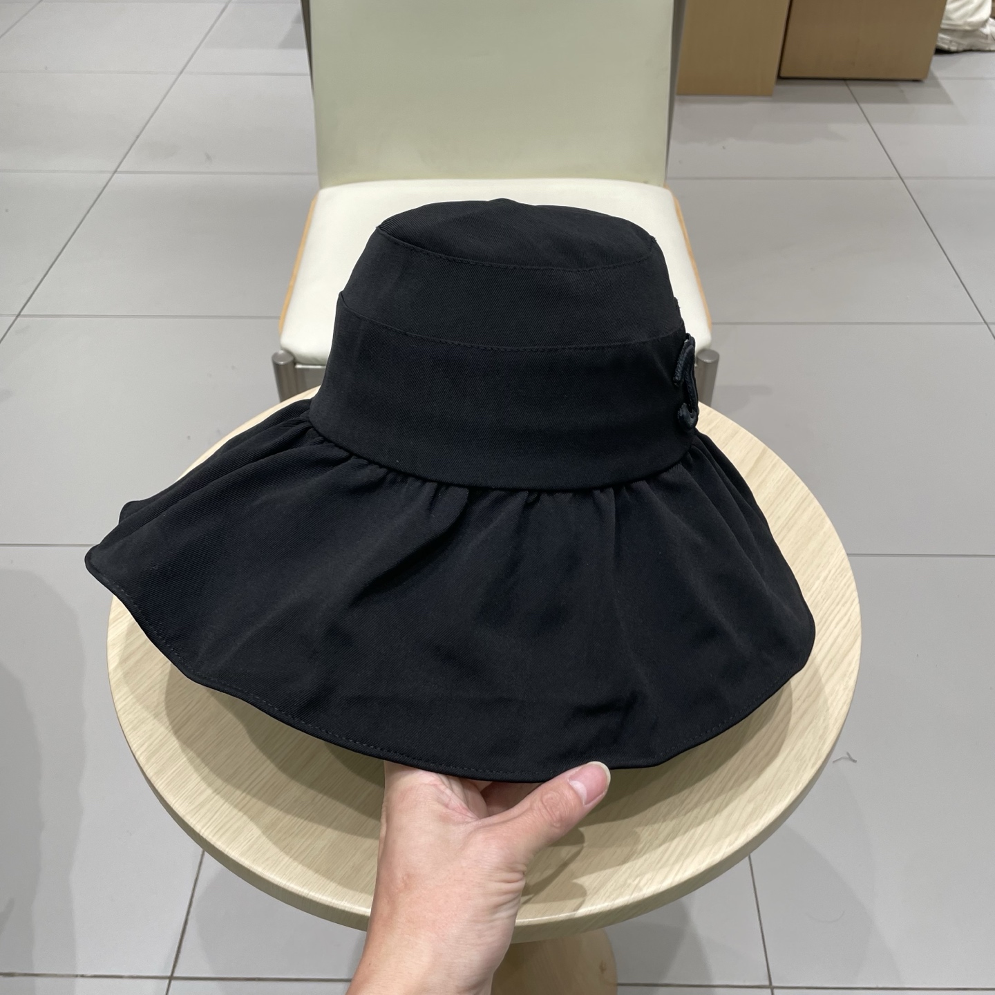  chanel渔夫帽百搭防晒渔夫帽女夏季文艺风休闲蝴蝶结新款遮阳帽显脸小韩版帽子