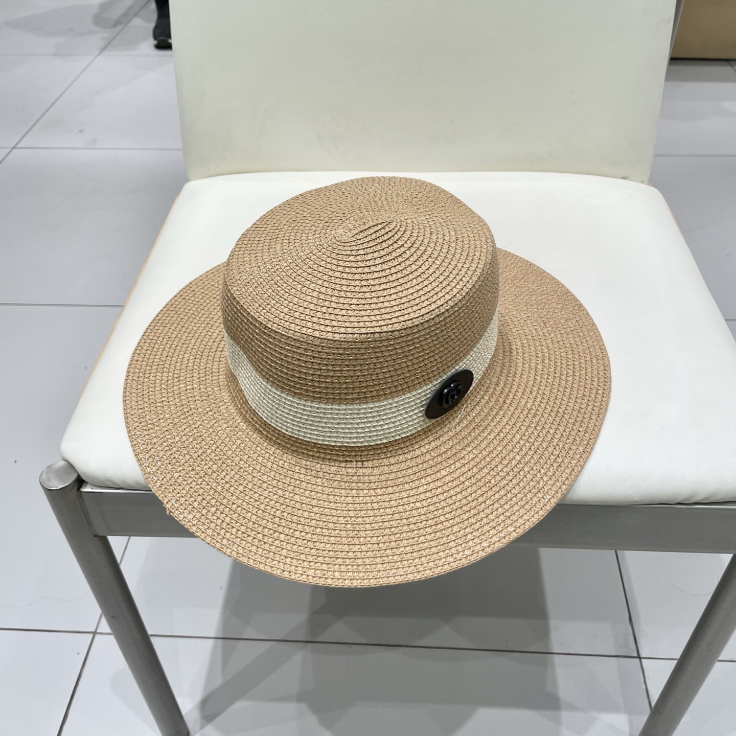  gucci古奇新款平顶草帽，高级定制，名媛风，细节待上，夏季防晒防紫外线，出行必备，百搭好看