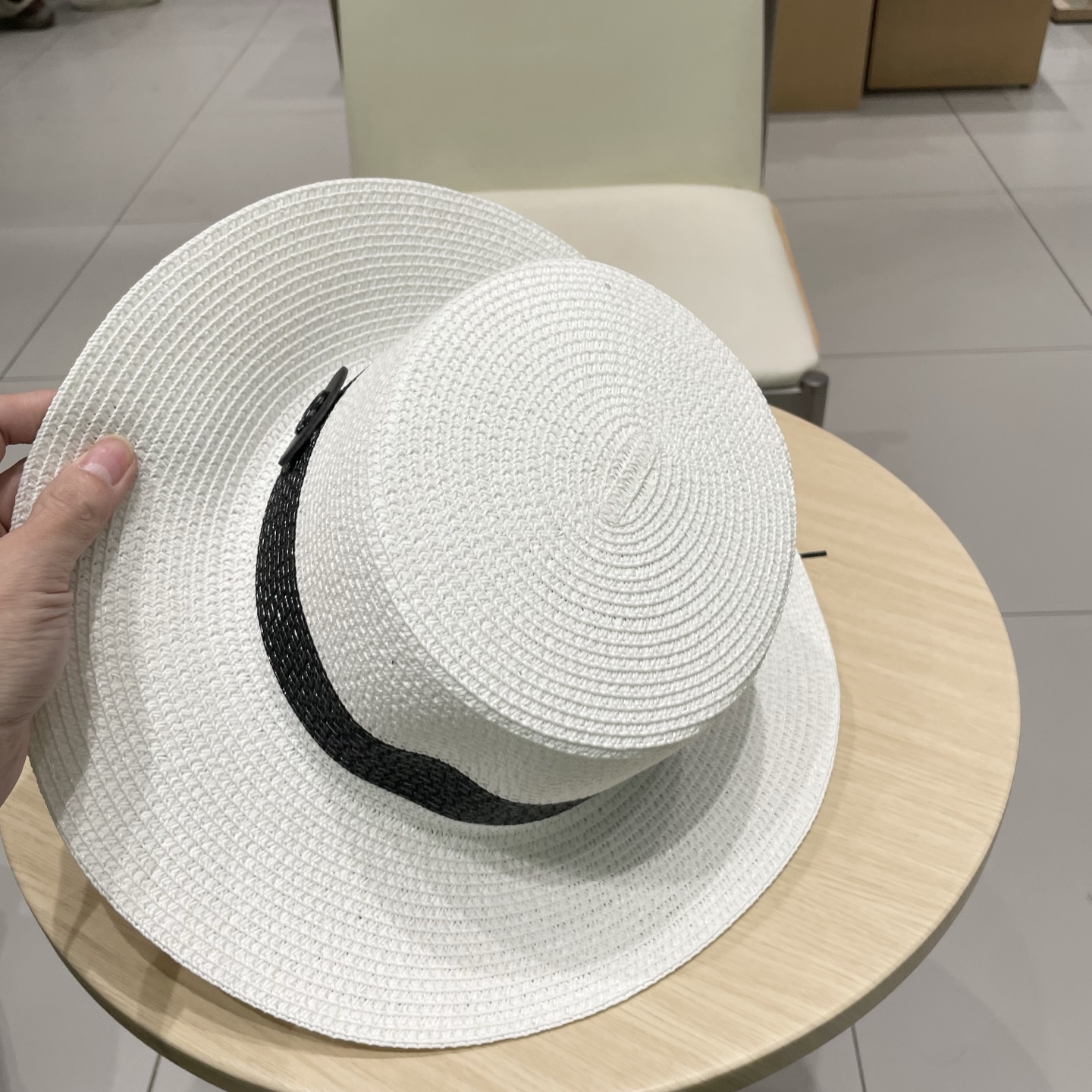  gucci古奇新款平顶草帽，高级定制，名媛风，细节待上，夏季防晒防紫外线，出行必备，百搭好看