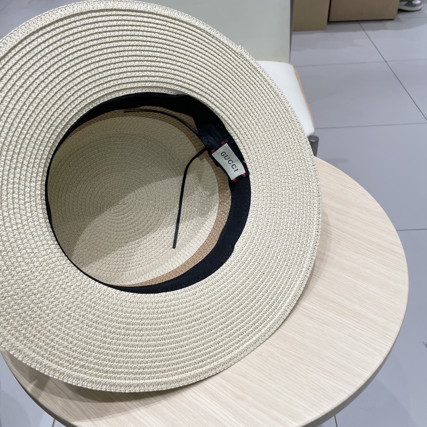  gucci古奇新款平顶草帽，高级定制，名媛风，细节待上，夏季防晒防紫外线，出行必备，百搭好看