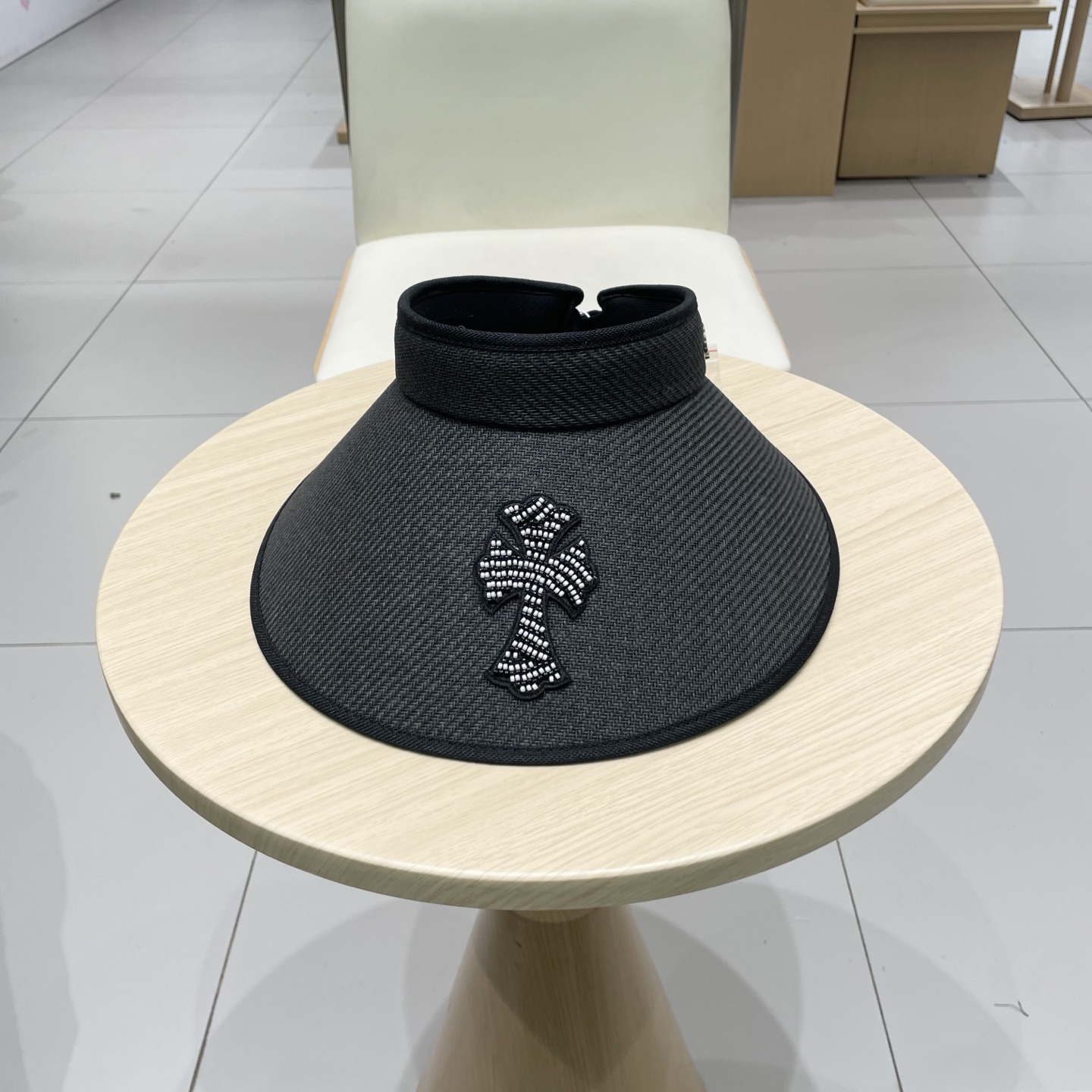[Chrome Hearts Hats]Here comes the Croisin visorCasual fashionable air roof