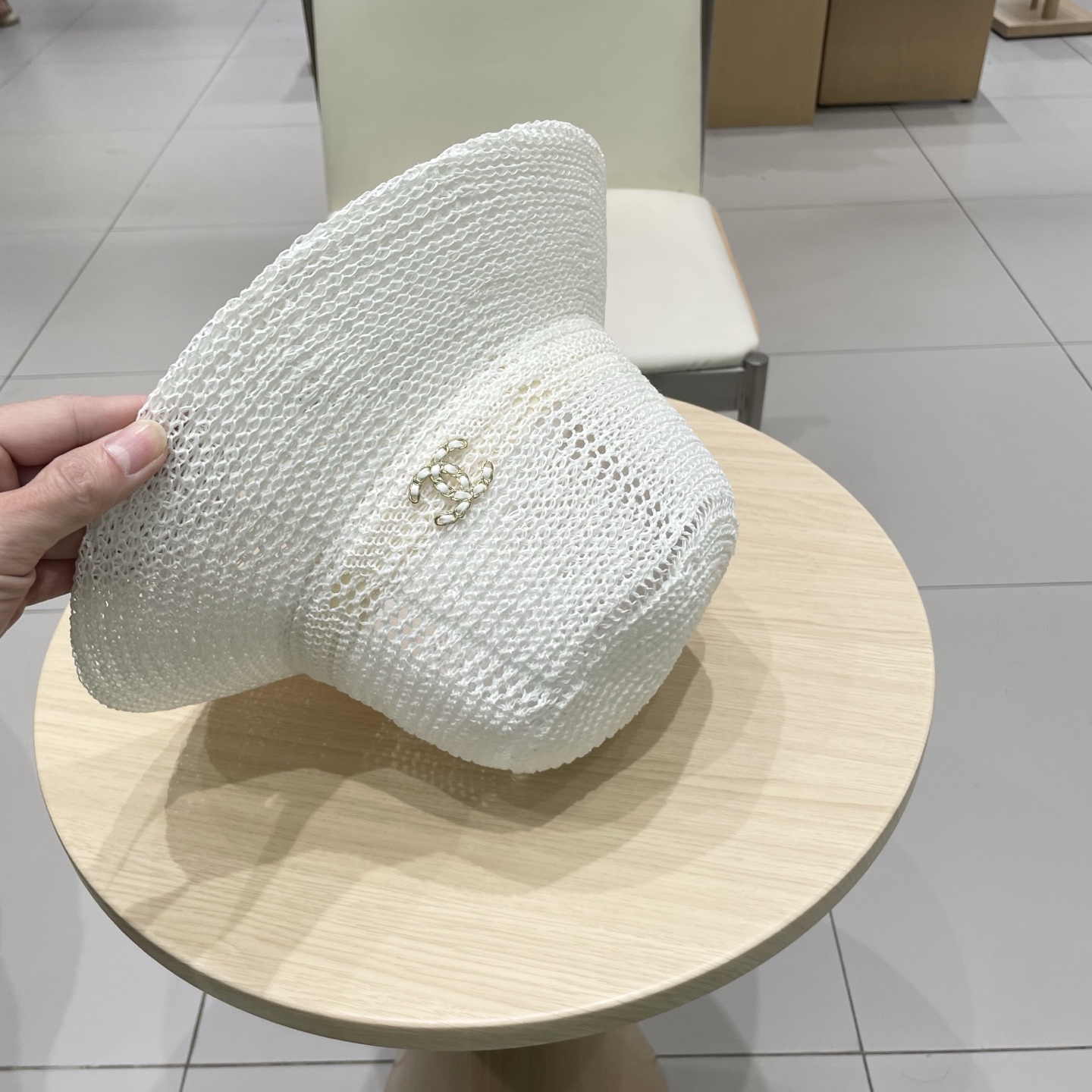  chanel香奈儿2025热销高品质ins遮阳帽镂空渔夫帽夏季出游圆顶草帽防晒遮阳帽