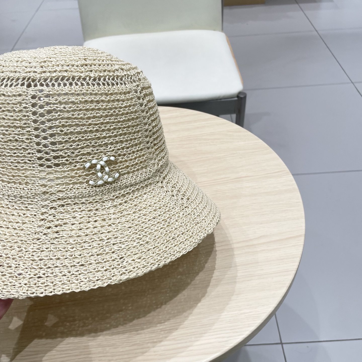  chanel香奈儿2025热销高品质ins遮阳帽镂空渔夫帽夏季出游圆顶草帽防晒遮阳帽