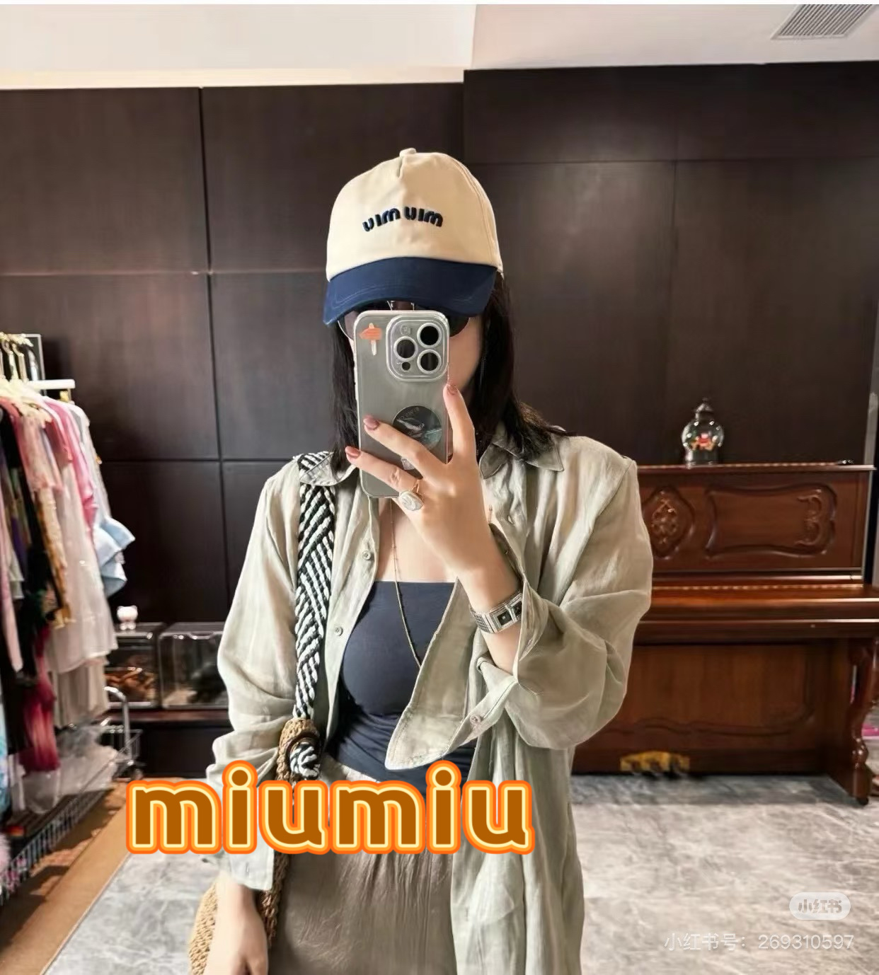  【Miumiu缪缪】新款订单款刺绣棒球帽🧢大牌款超好搭配，赶紧入手！