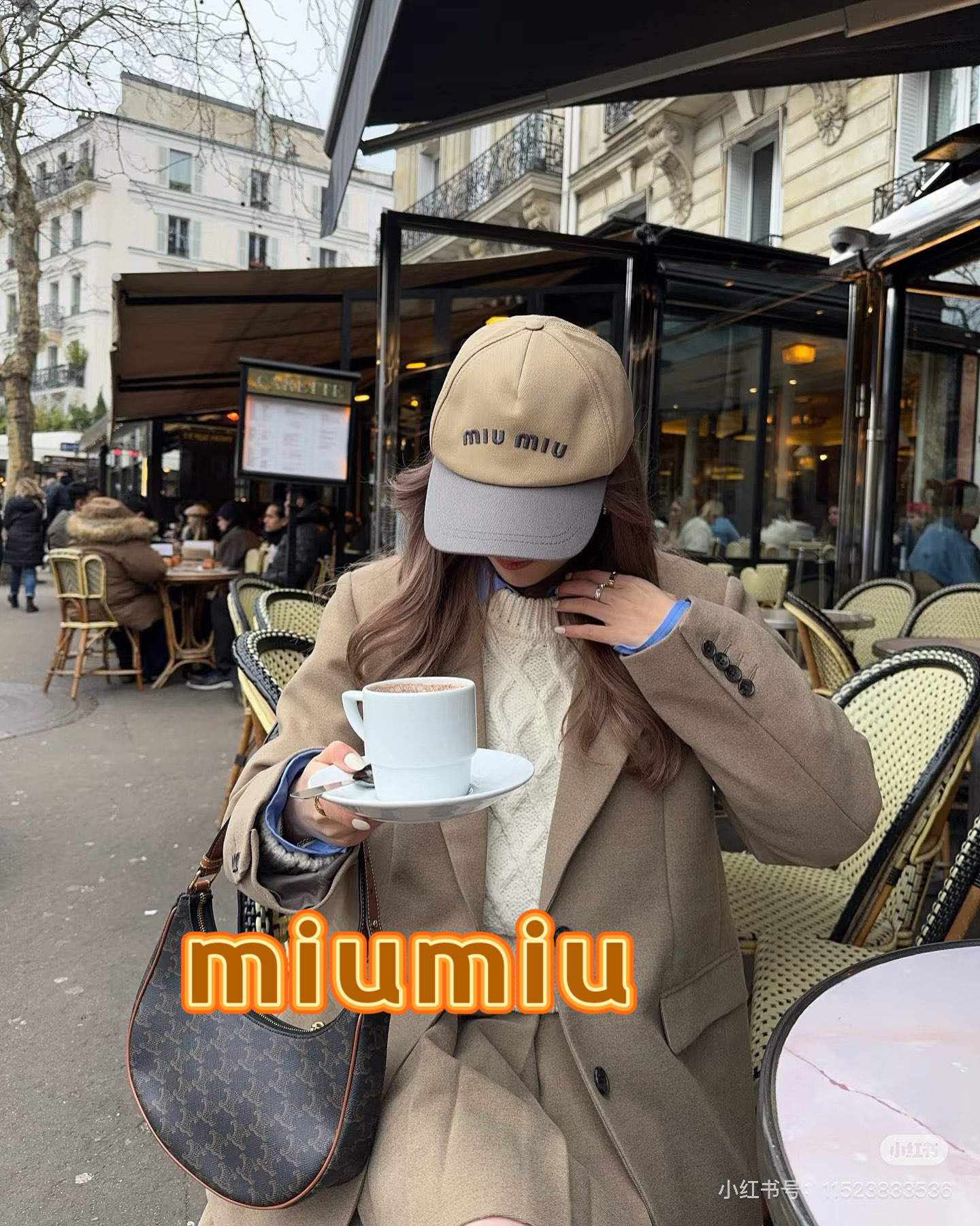  【Miumiu缪缪】新款订单款刺绣棒球帽🧢大牌款超好搭配，赶紧入手！
