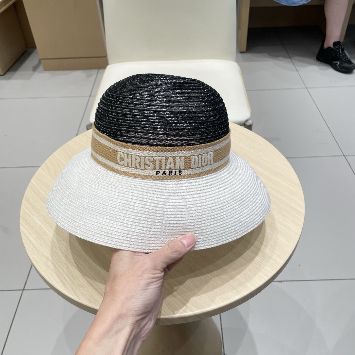  Dior迪奥新款渔夫帽，遮阳草帽，头围57cm