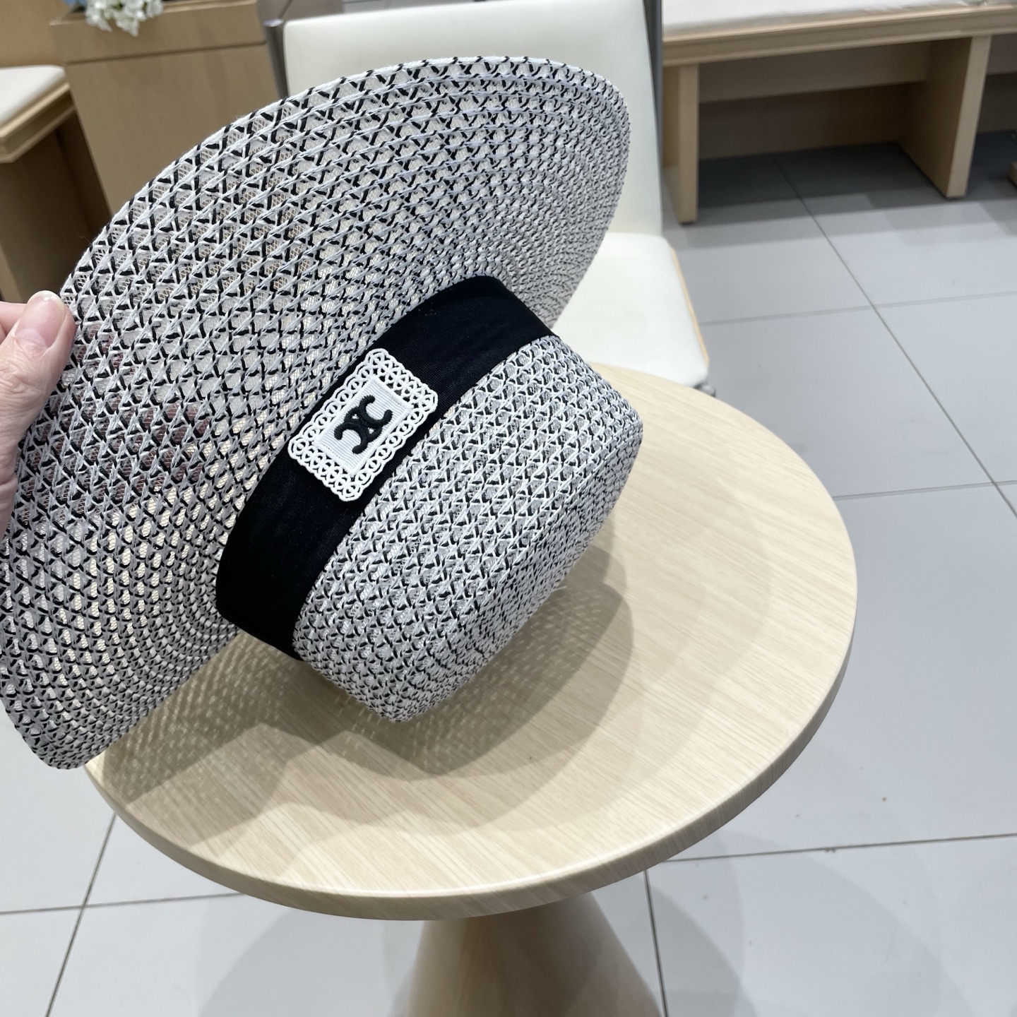 塞琳celien新款草帽，平顶礼帽，头围57cm